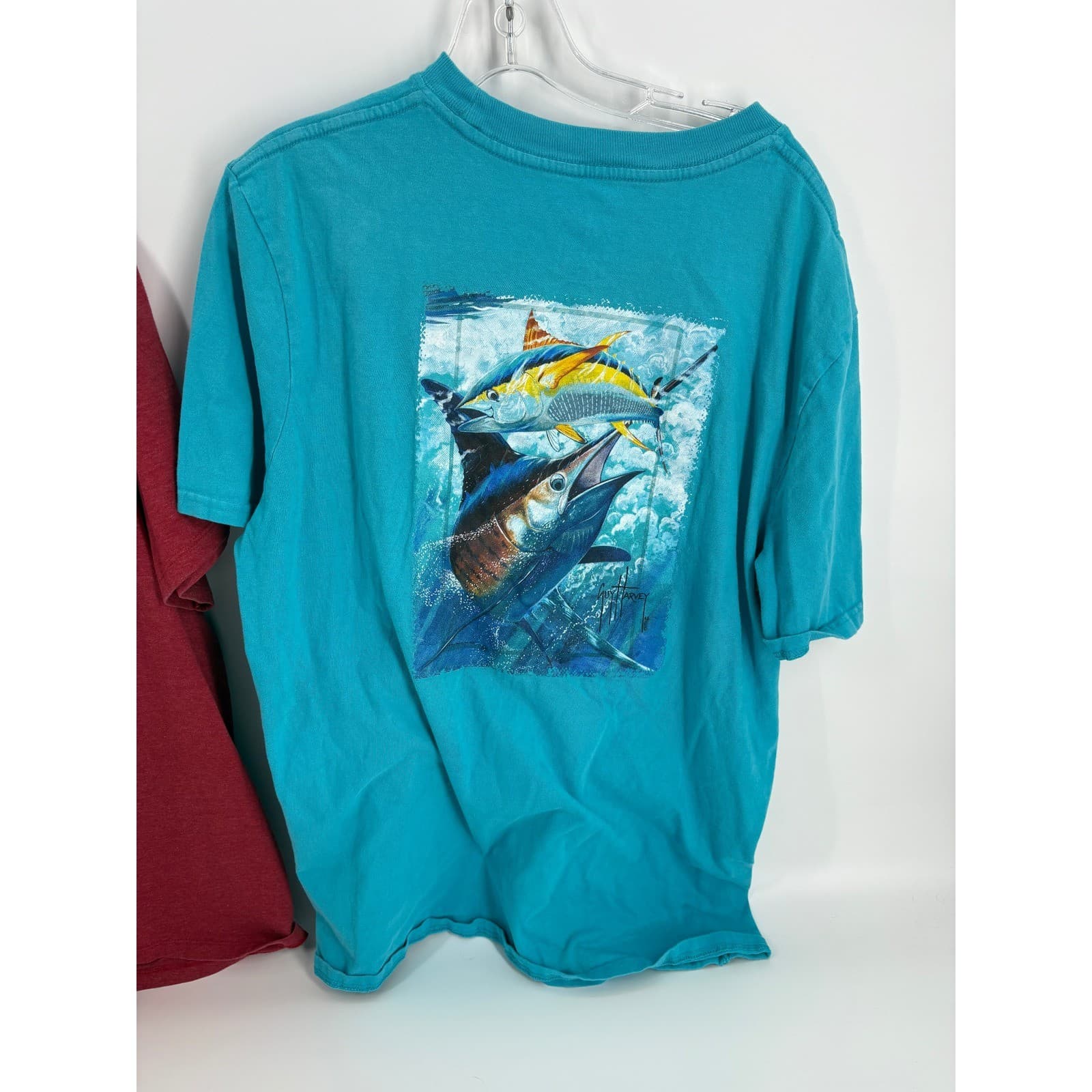 Guy Harvey North Carolina State University Marlin T-Shirts Bundle XL Lot of 2 - Thumbnail 4