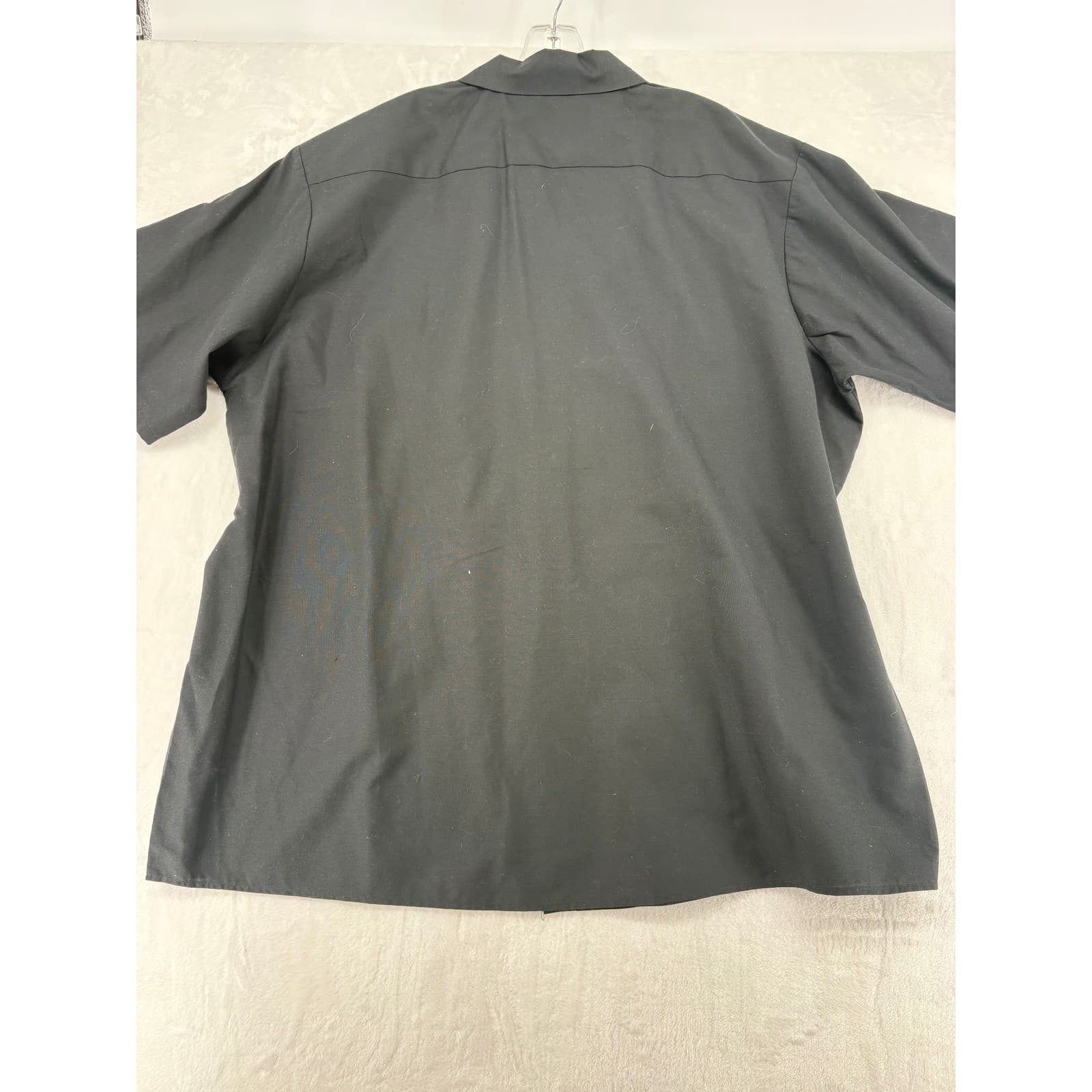 Red Kap Button Up 3XL Shirt Black 75th Sturgis Motorcycle Rally Short Sleeve - Thumbnail 8
