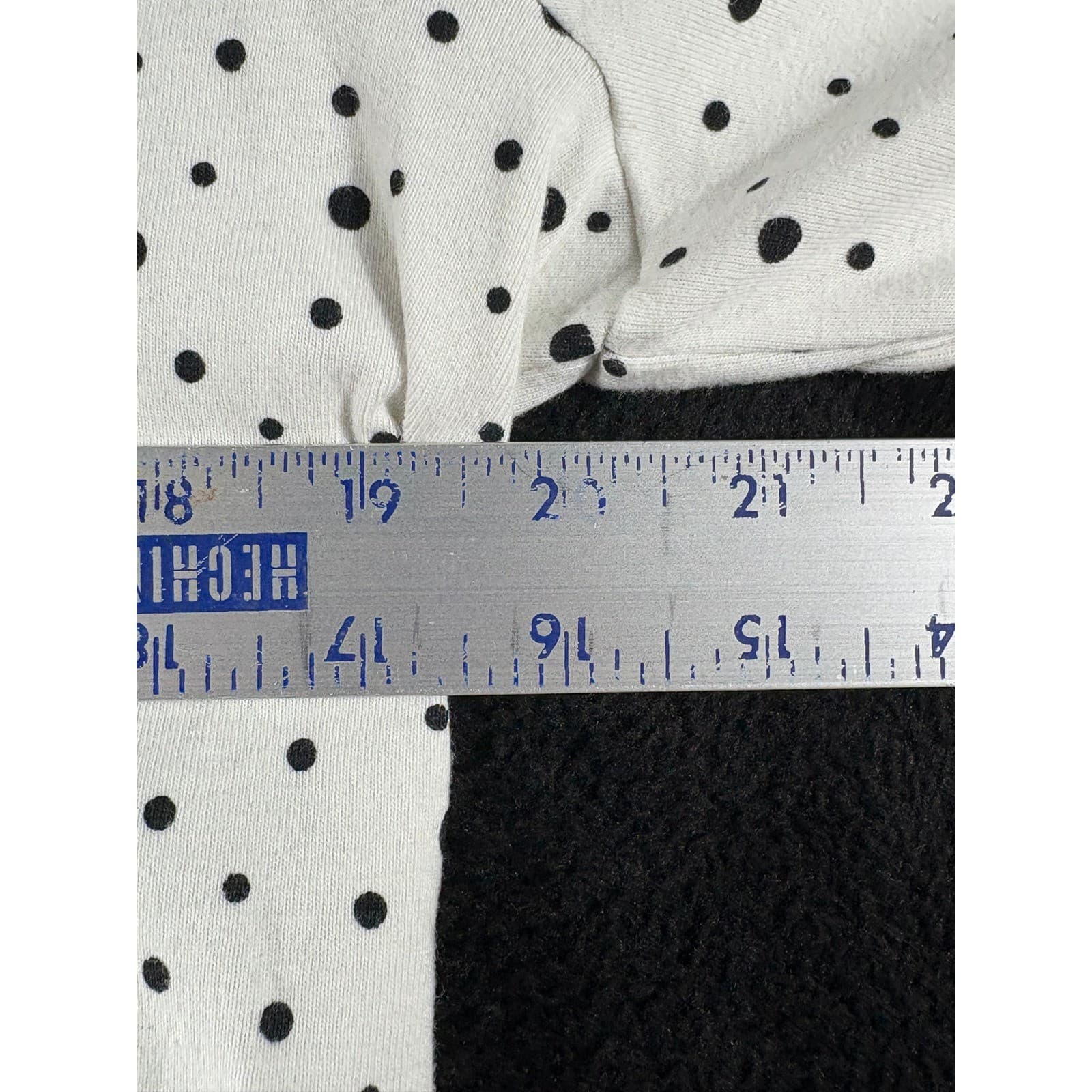 Chicos Women's White Black Polka Dot Long Sleeve V Neck Top Blouse Size 3 - Thumbnail 4