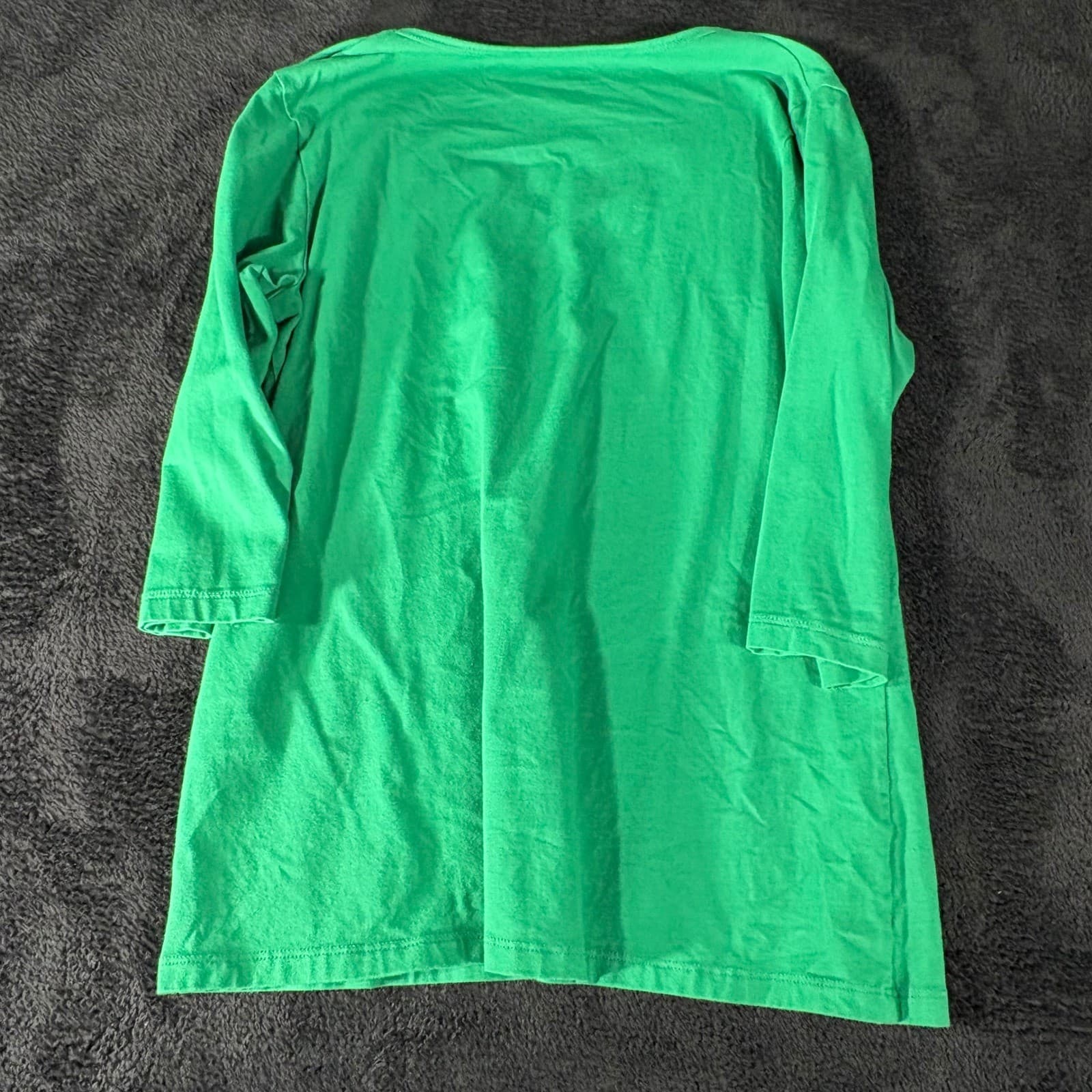 Klutch Marshall Thundering Herd Green Rhinestone V Neck Long Sleeve Top XL - Thumbnail 7