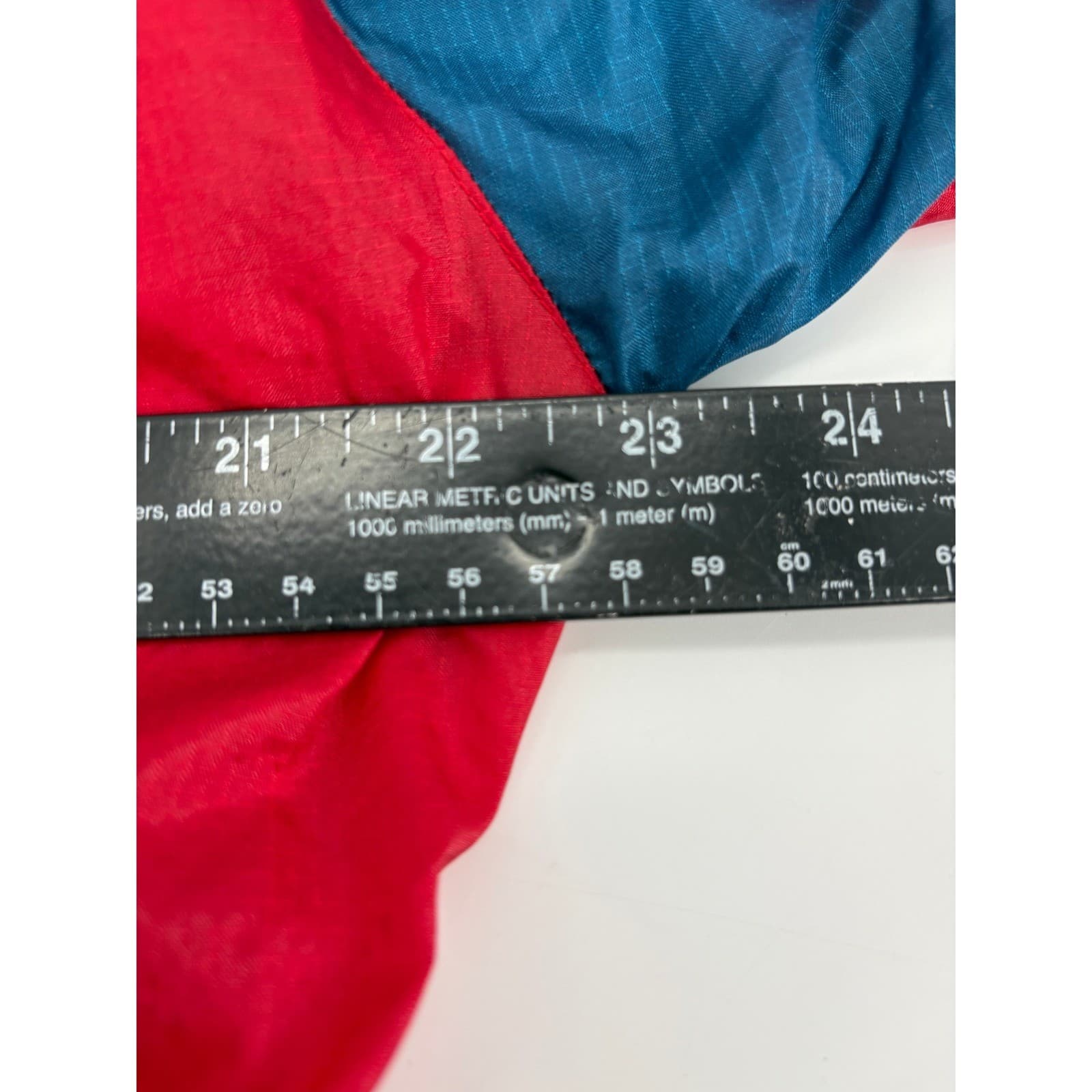 Pro Spirit Vintage Colorblock Nylon Track Jacket Full Zip Size S Red Blue - Thumbnail 4