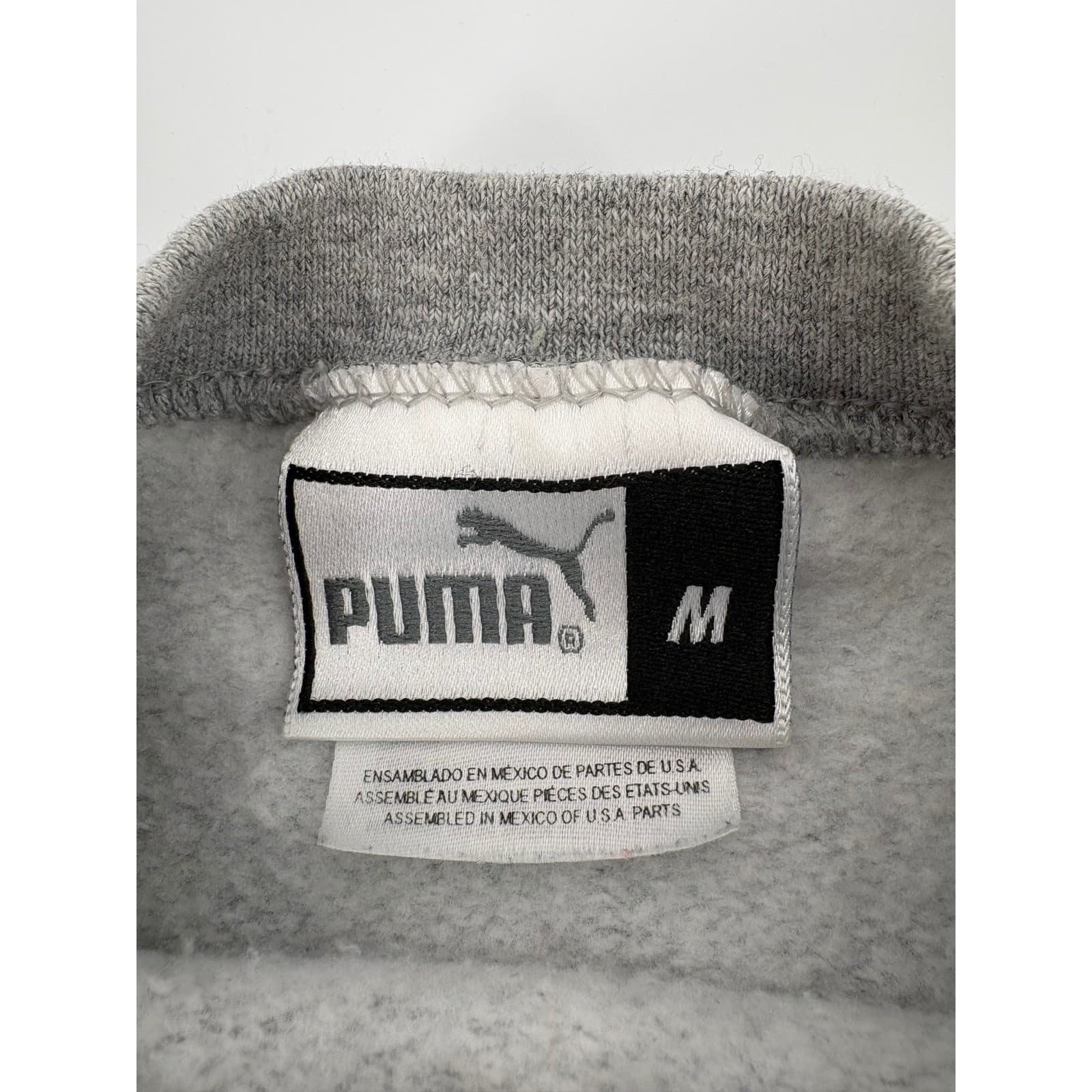 Puma Sweatshirt Mens Medium Subway Series 2000 World Series Gray Yankees Mets - Thumbnail 6