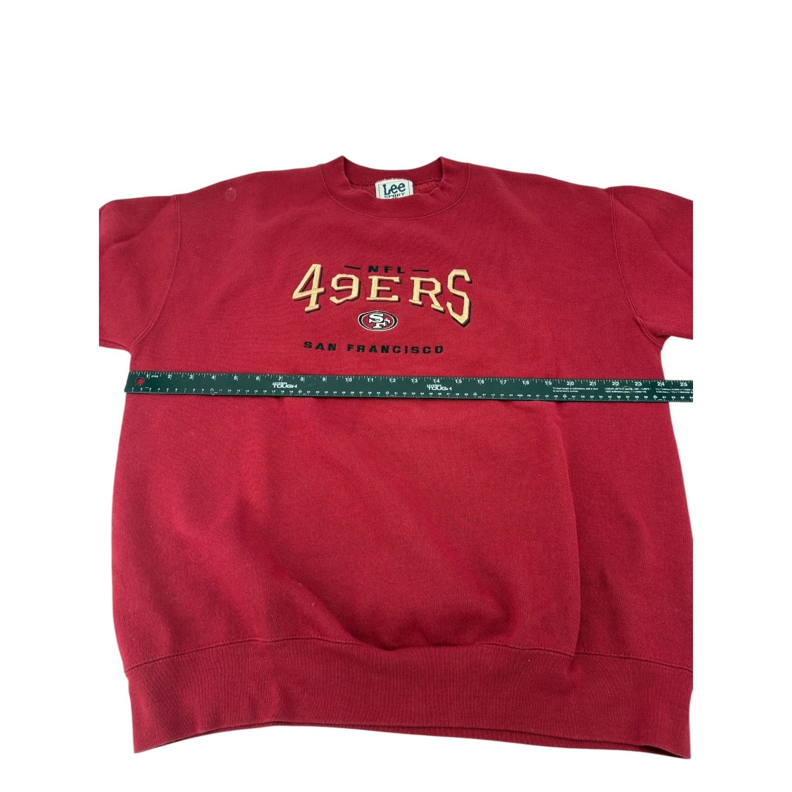 Lee Sport Sweatshirt Mens Large SF 49ers Red Vintage NFL San Francisco Crewneck - Thumbnail 5