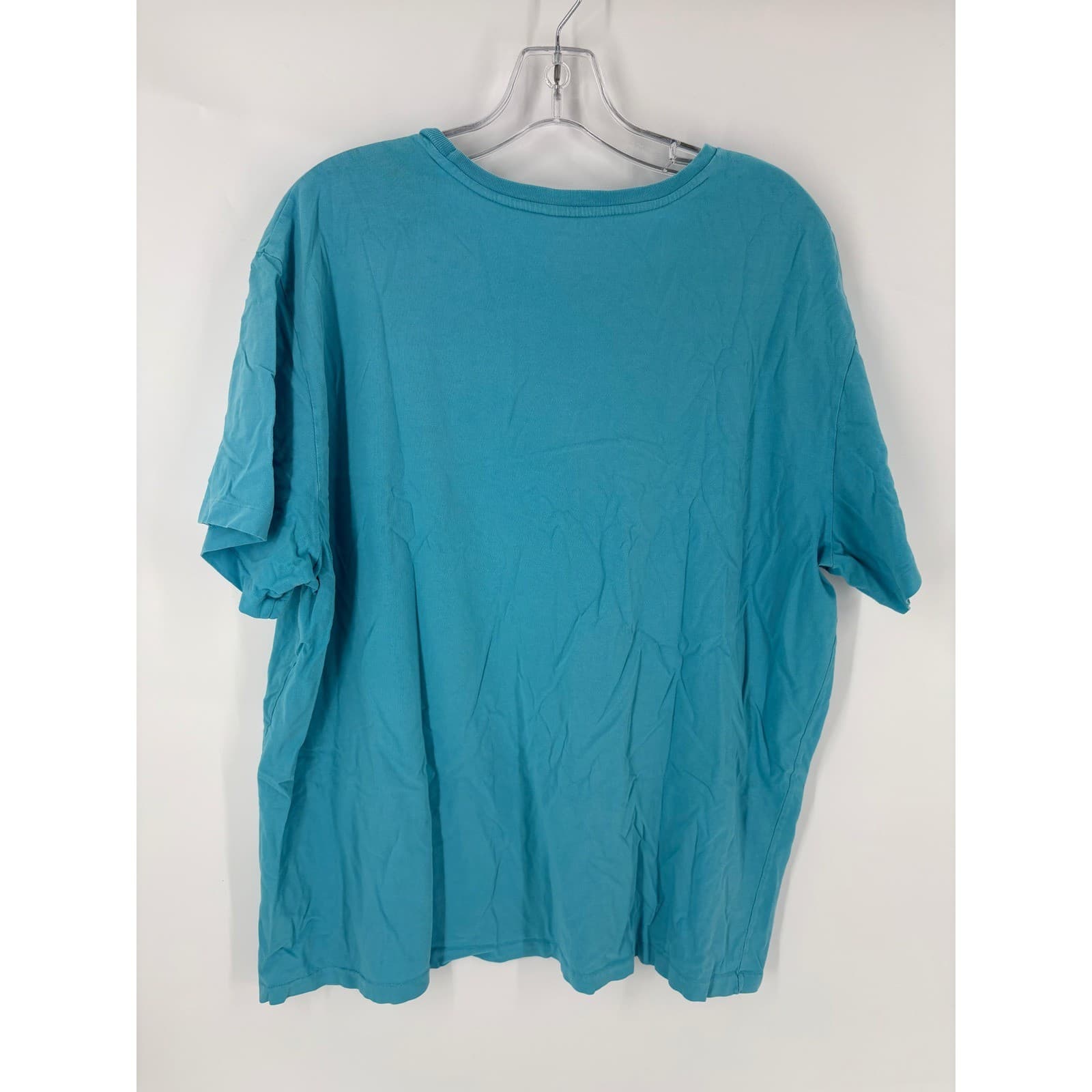 Polo Ralph Lauren Men's Teal Crew Neck T Shirt XXLT Large Classic Pony Logo - Thumbnail 5