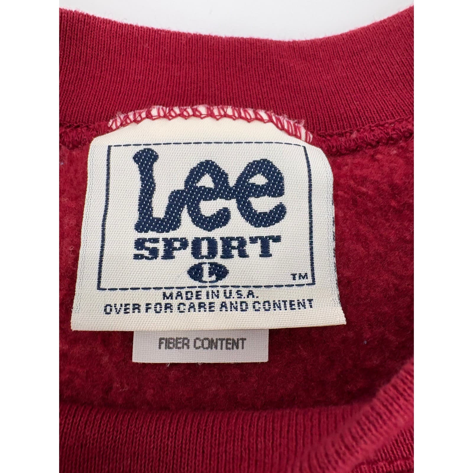 Lee Sport Sweatshirt Mens Large SF 49ers Red Vintage NFL San Francisco Crewneck - Thumbnail 2