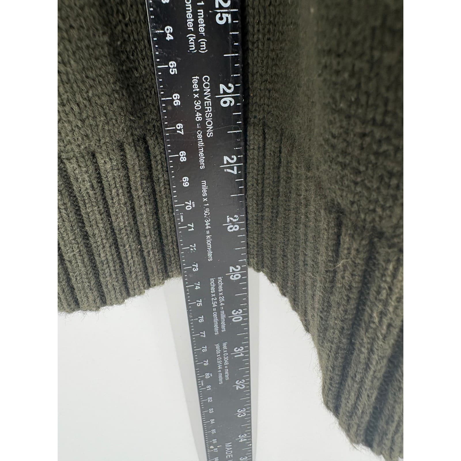 Tommy Hilfiger Mens XL Green Crew Neck Long Sleeve Sweater Knit Pullover - Thumbnail 5