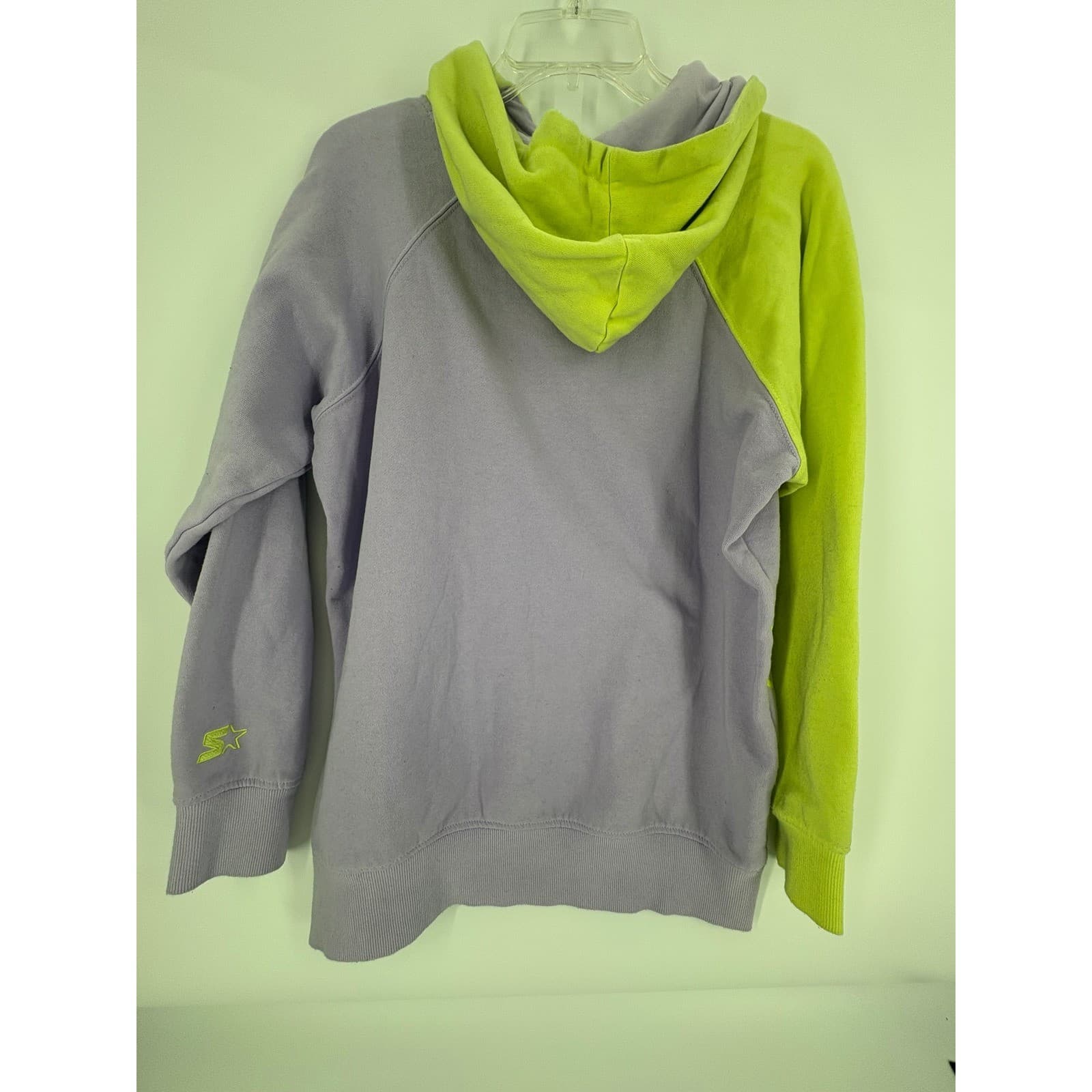Starter Black Label Hoodie Pullover Lavender Yellow Colorblock Size S - Thumbnail 2