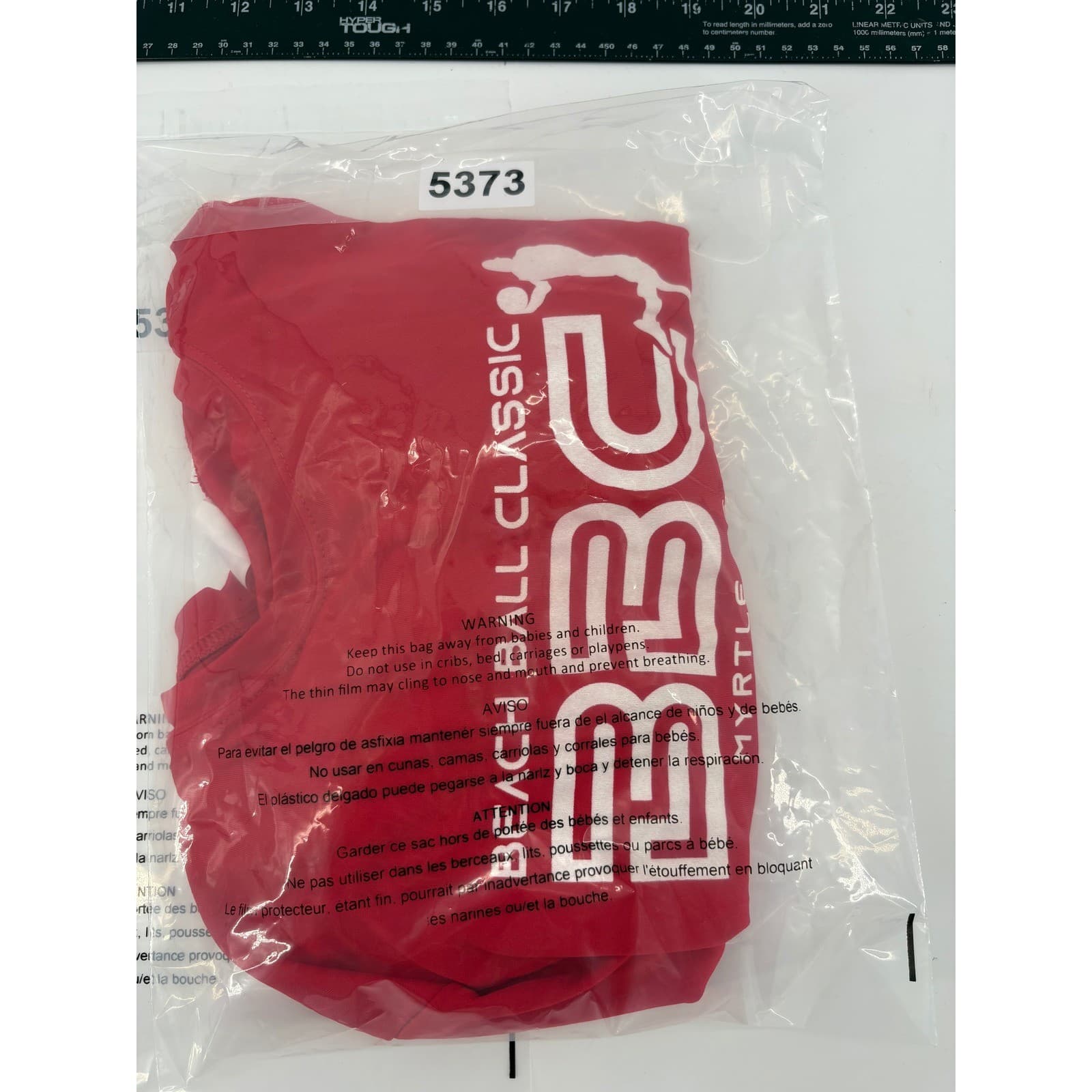 Vintage Beach Ball Classic BBC Myrtle Beach Long Sleeve Tee Red Graphic T Shirt - Thumbnail 6