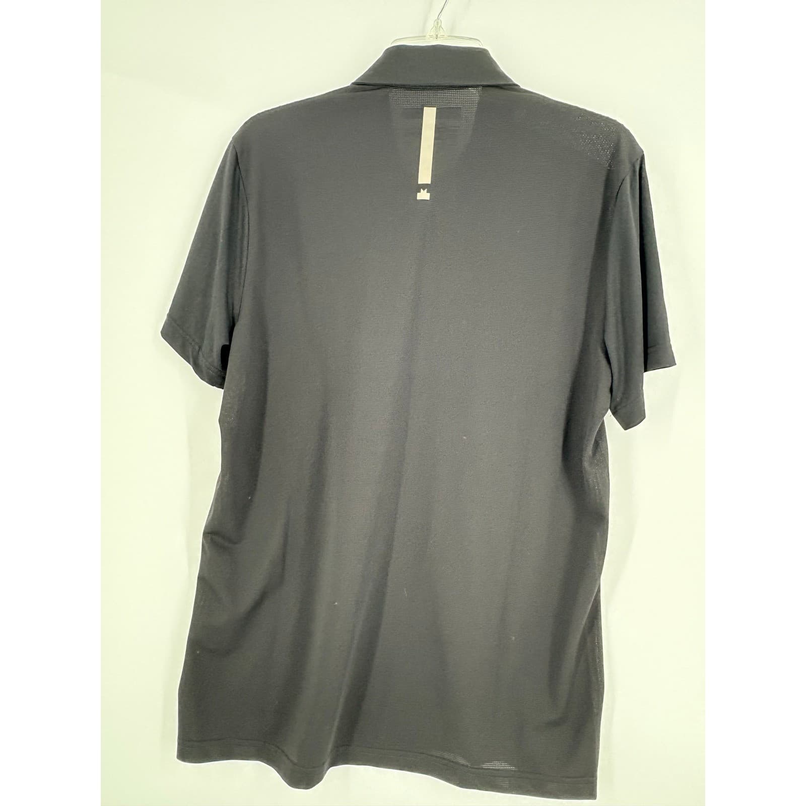MSX By Michael Strahan Men's Black Performance Golf Polo Shirt Size M - Thumbnail 2