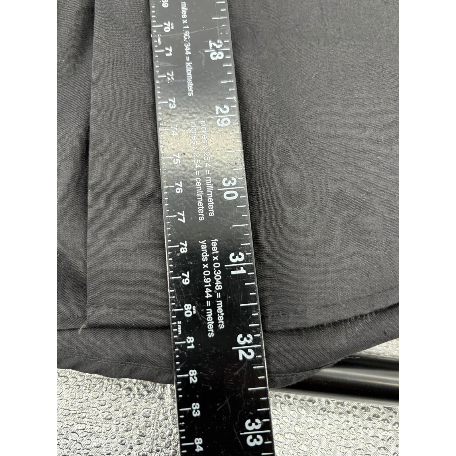 Hill & Archer Men's Black Dress Shirt 15 1/2 32 33 Easy Care Cotton Polyester - Thumbnail 5