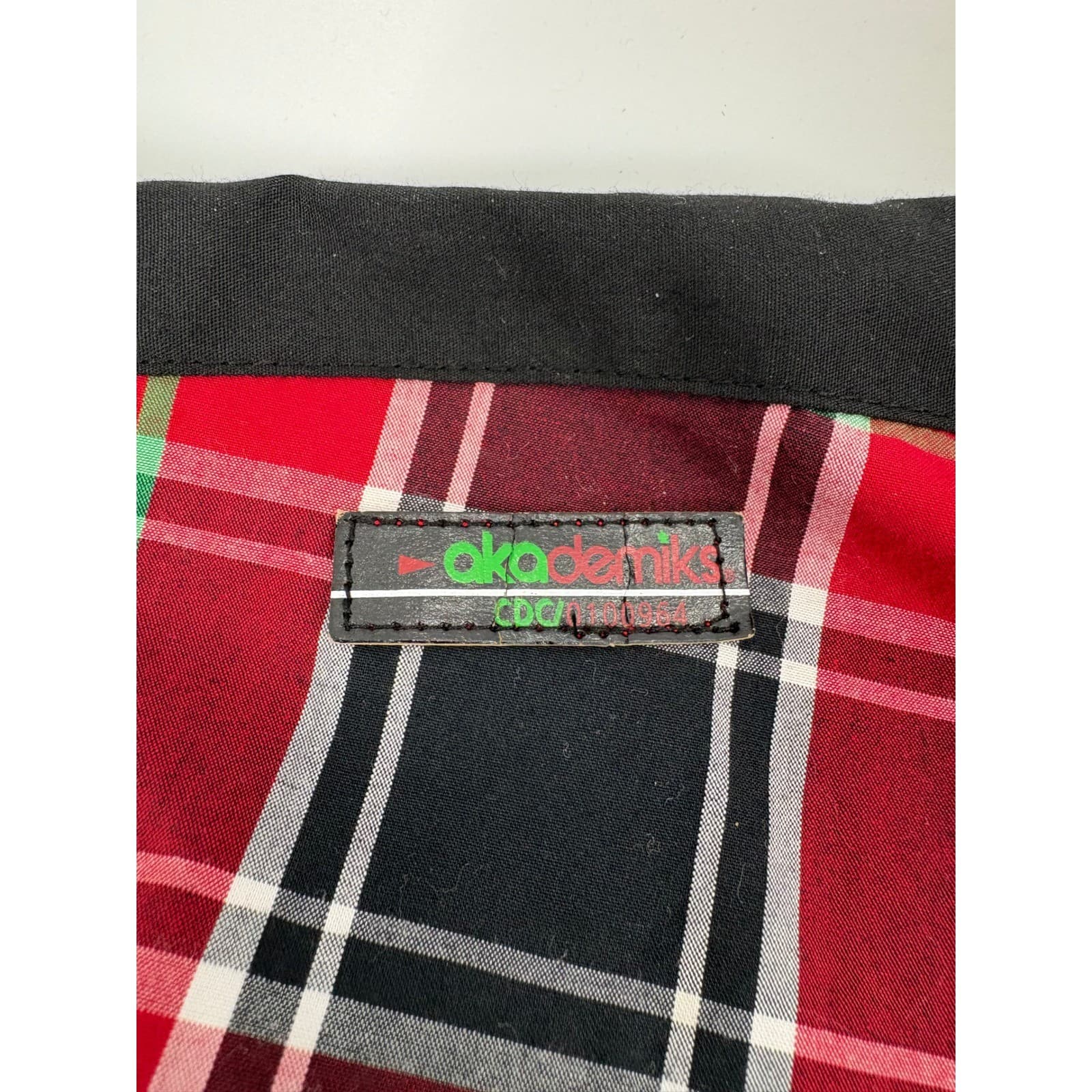 Akademiks Black Polar Explorer Plaid Long Sleeve Button Up Shirt Men's 2XL - Thumbnail 6