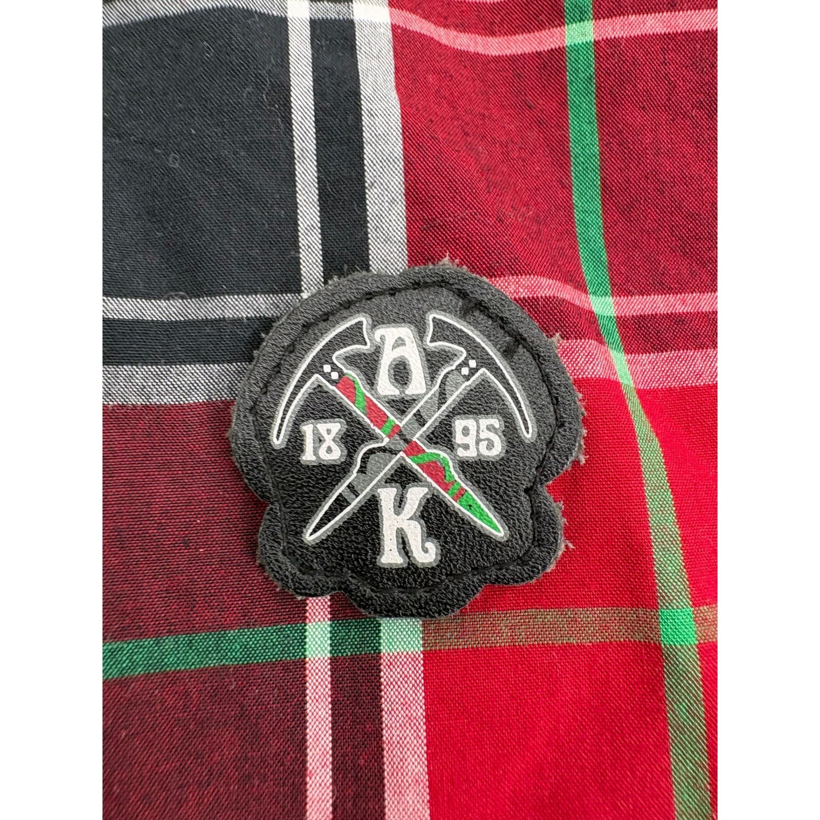 Akademiks Black Polar Explorer Plaid Long Sleeve Button Up Shirt Men's 2XL - Thumbnail 5