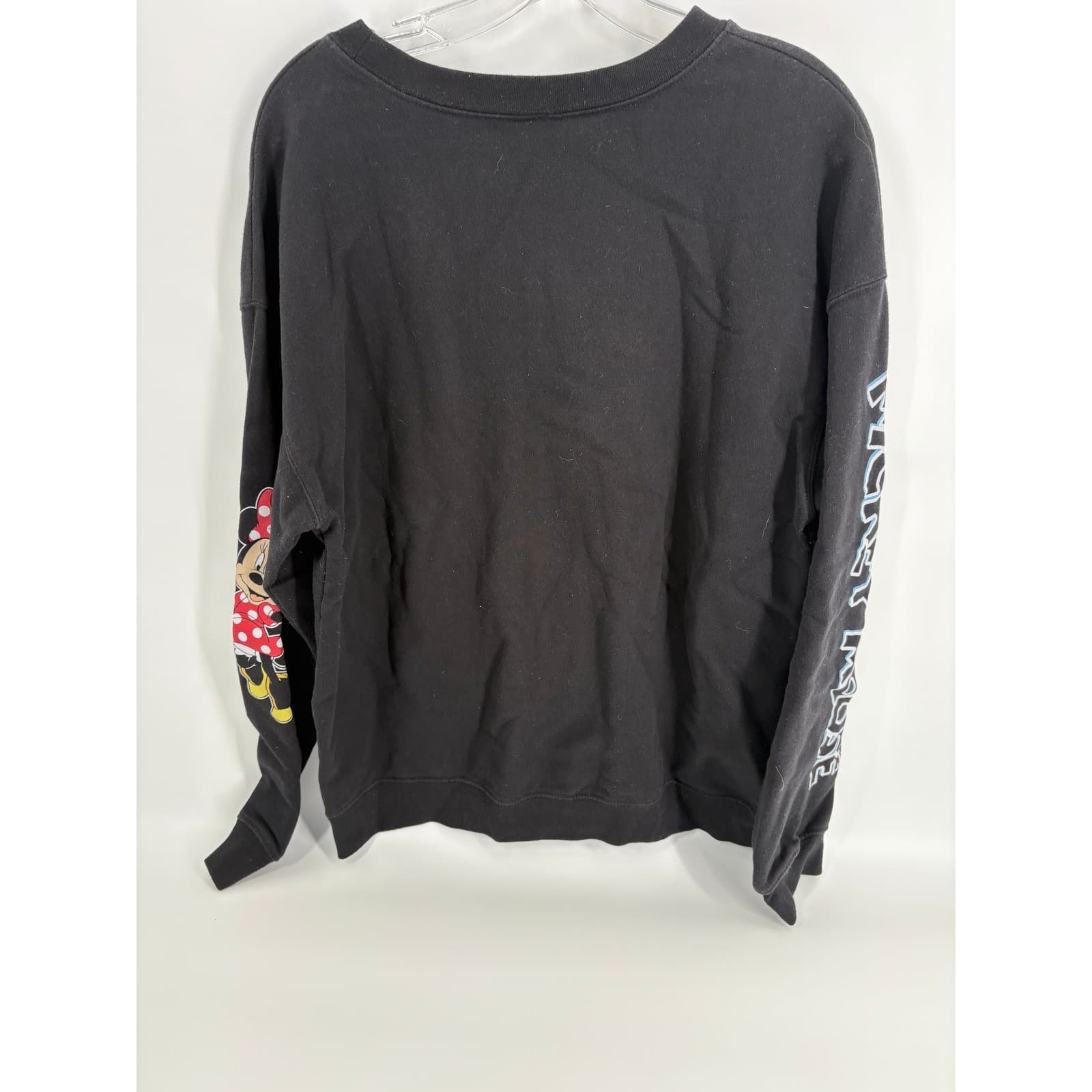 Disney Mickey Mouse Goofy Donald Black Crew Neck Sweatshirt XL (15-17) Girls - Thumbnail 2
