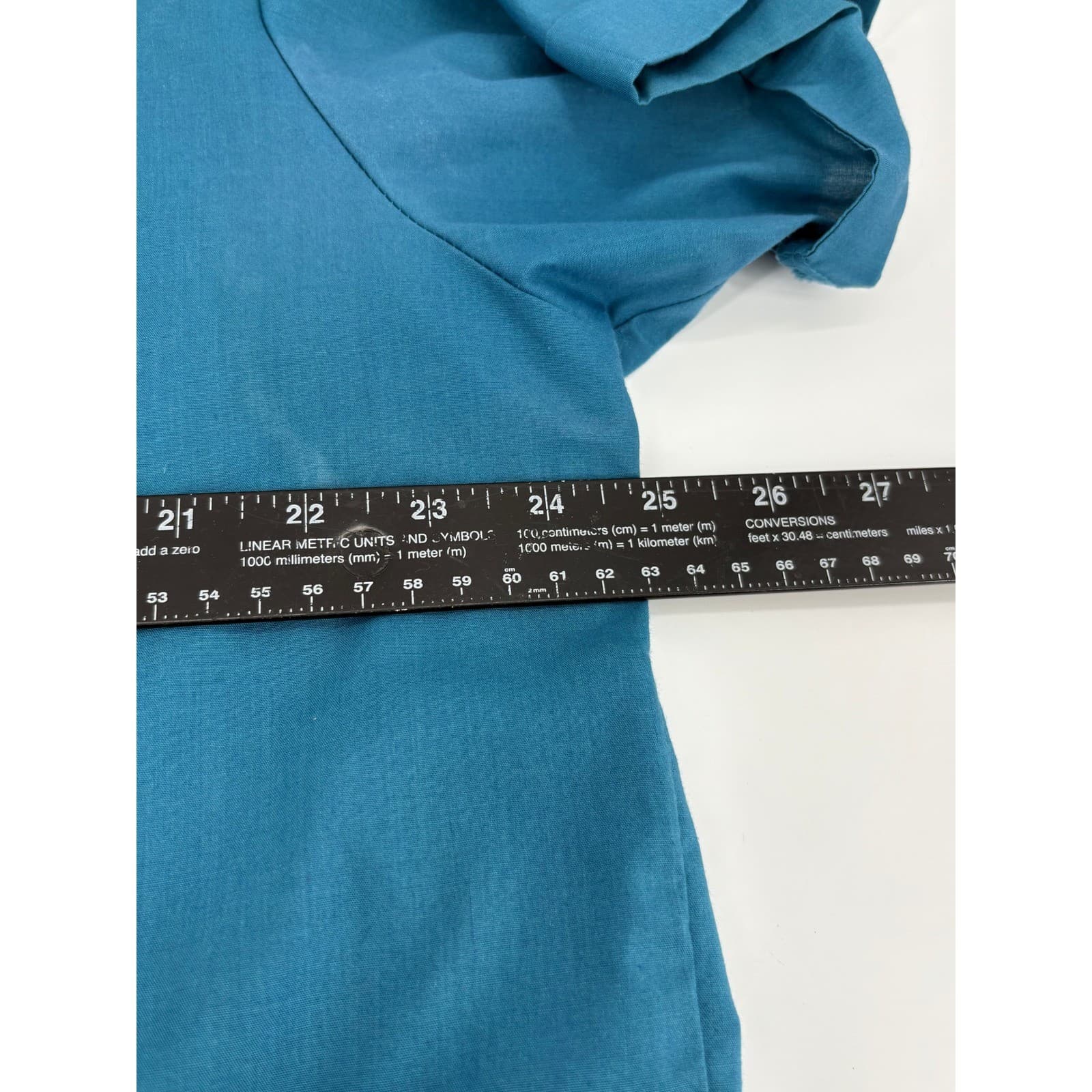 Haband Mens Short Sleeve Button Up Shirt Blue Size 16 1/2 Casual Dress - Thumbnail 5