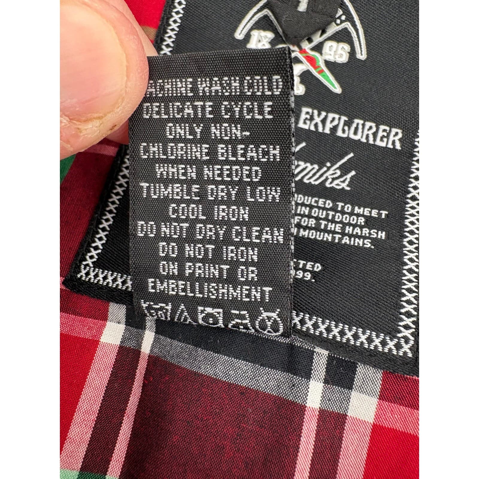 Akademiks Black Polar Explorer Plaid Long Sleeve Button Up Shirt Men's 2XL - Thumbnail 11