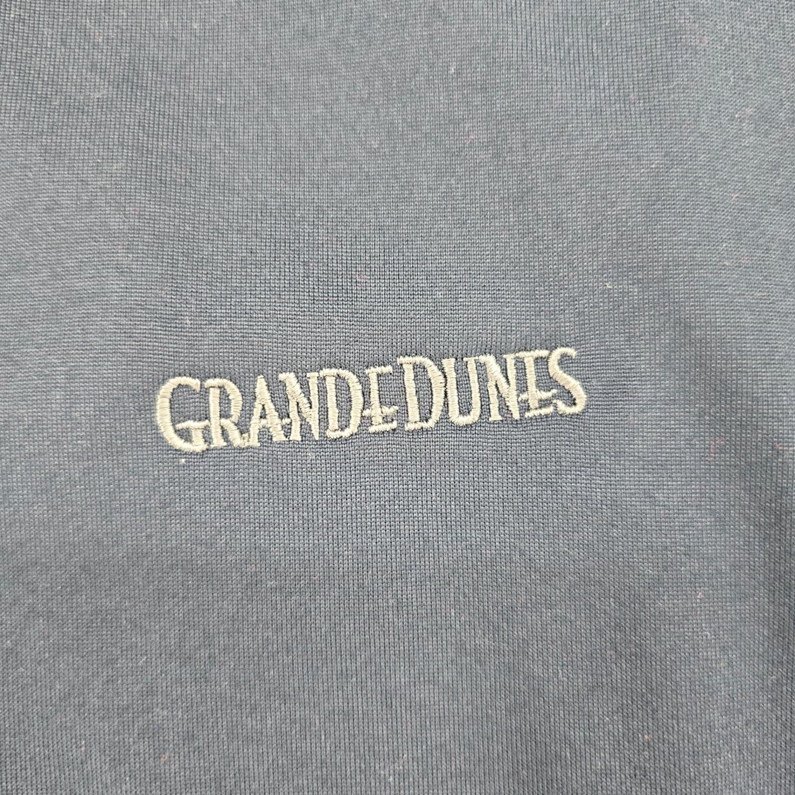 Ashworth Polo Mens L Long Sleeve Polo Navy Blue Grande Dunes Golf Performance - Thumbnail 3