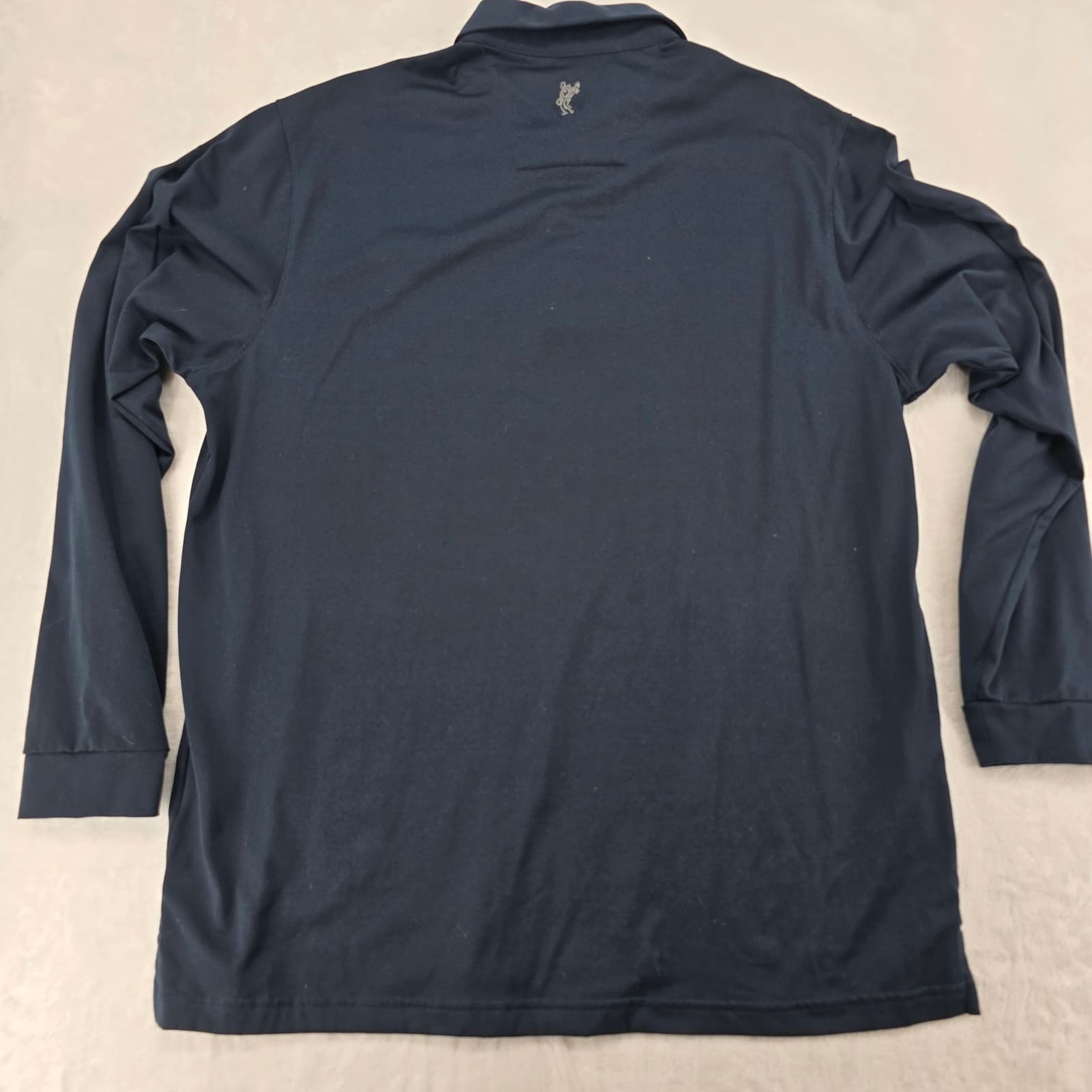 Ashworth Polo Mens L Long Sleeve Polo Navy Blue Grande Dunes Golf Performance - Thumbnail 7
