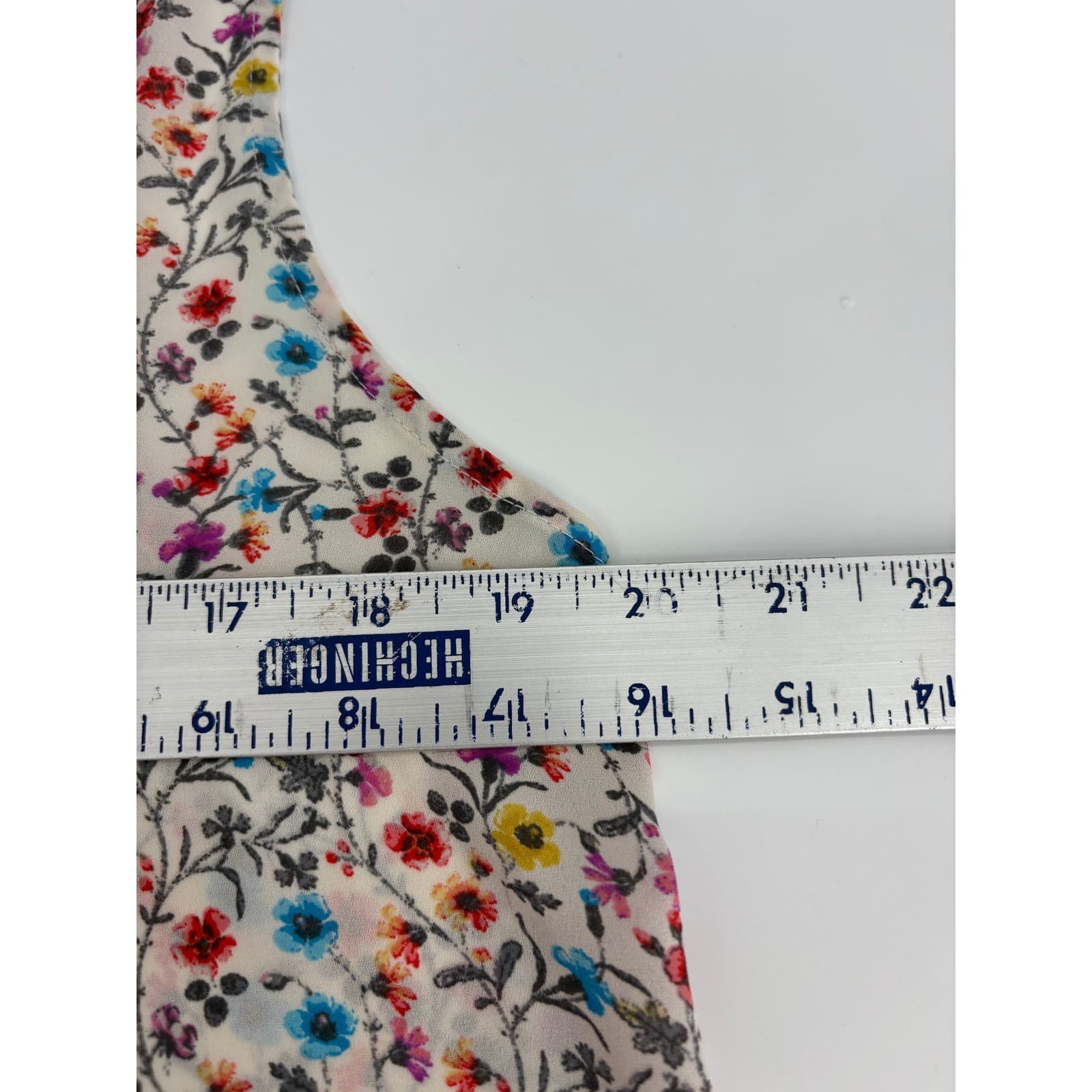 Lex & Madison Floral Print Sleeveless Blouse Women's Size L Top - Thumbnail 5