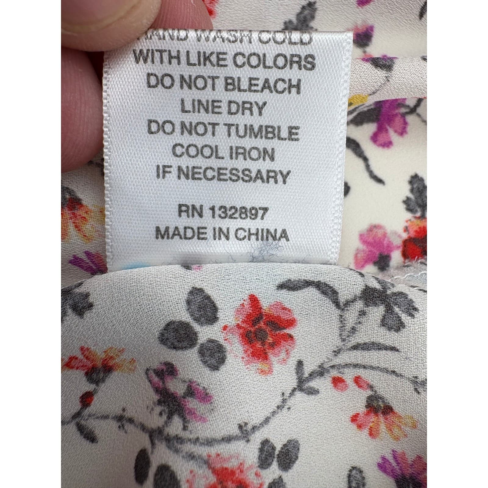 Lex & Madison Floral Print Sleeveless Blouse Women's Size L Top - Thumbnail 8