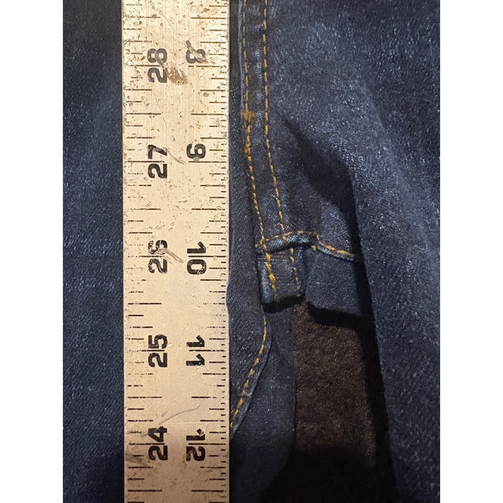 Black Dike Distressed Denim Jeans Slim Fit Moto Style Patches Mens Size 32x32 - Thumbnail 4