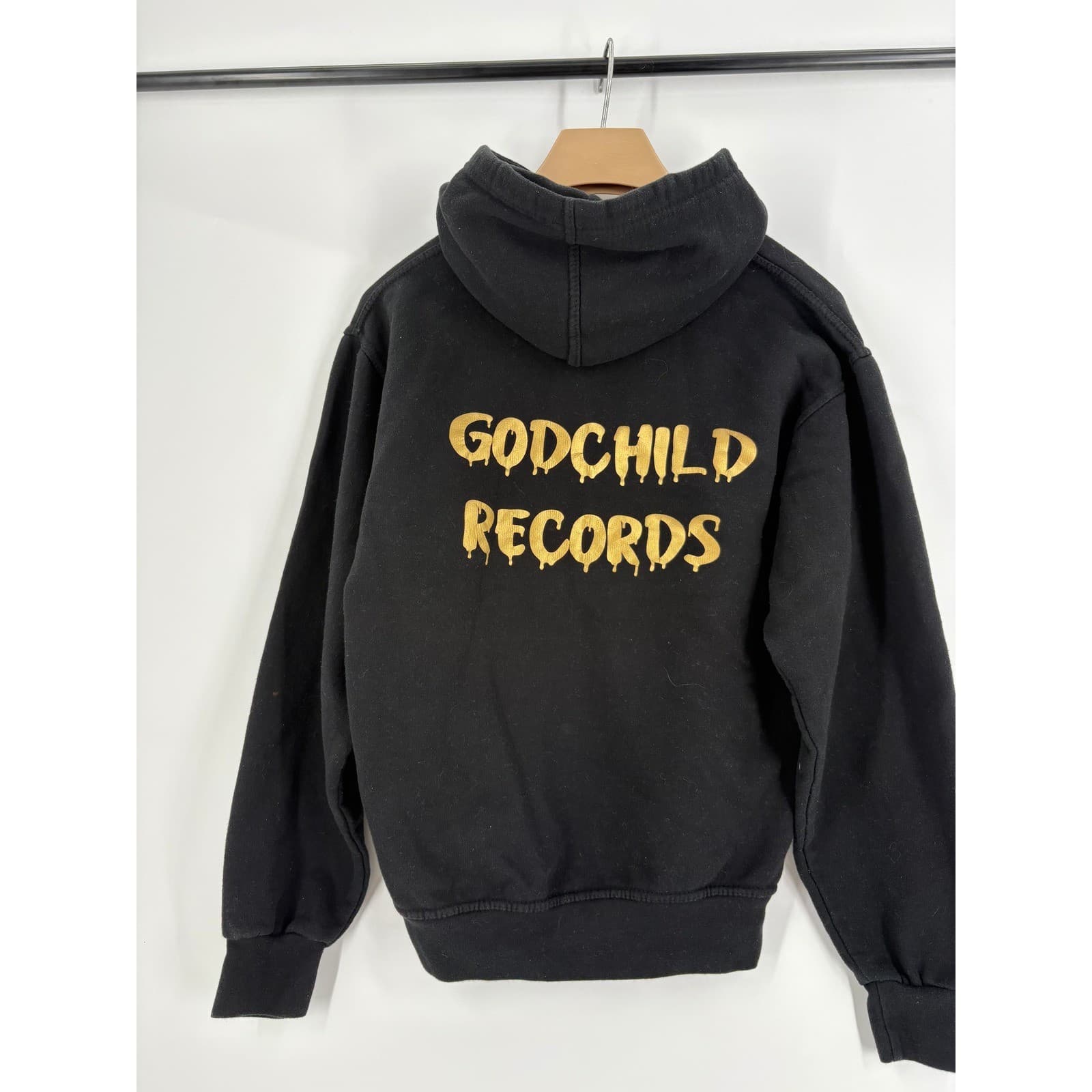 Jon Lauren Apparel Black King Crown Graphic Hoodie Godchild Records Men's Size M - Thumbnail 2