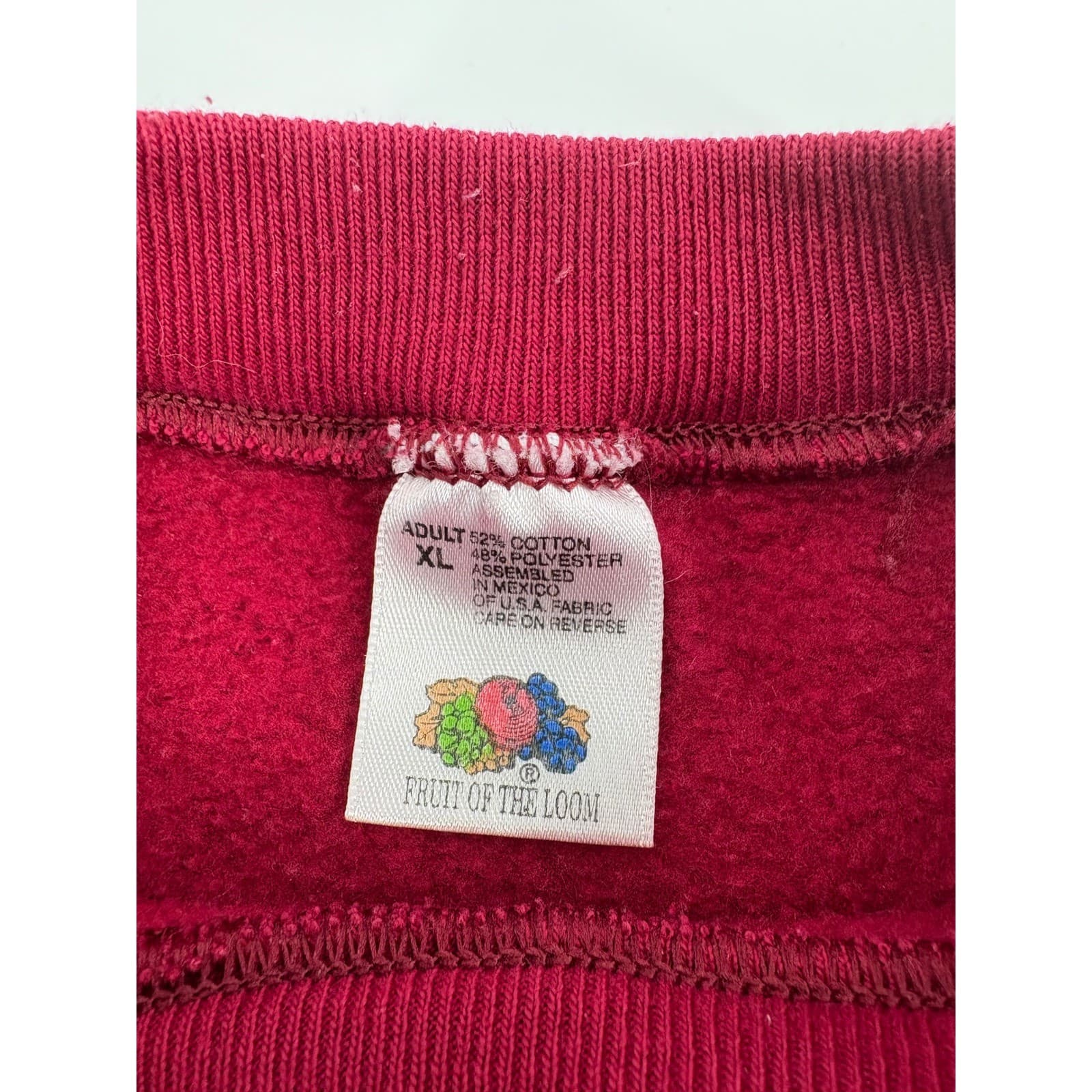 Vintage 90s Fruit of the Loom Bahamas Nassau Embroidered Sweatshirt XL - Thumbnail 4