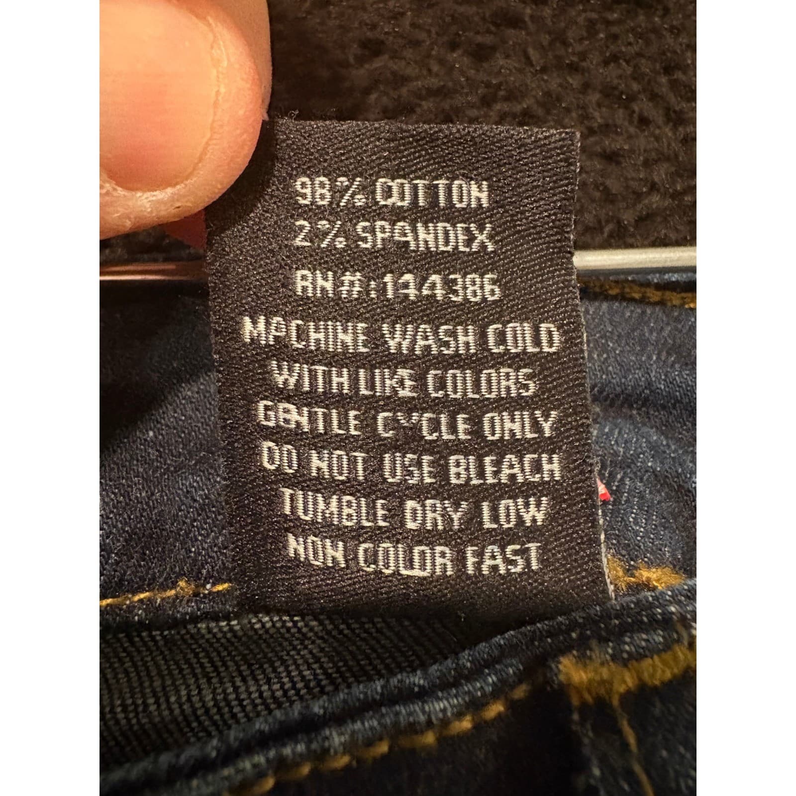 Black Dike Distressed Denim Jeans Slim Fit Moto Style Patches Mens Size 32x32 - Thumbnail 8
