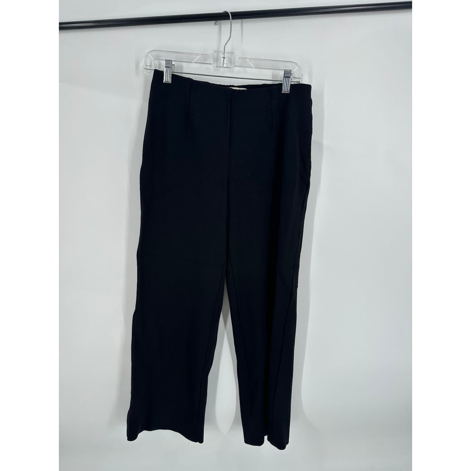 Coldwater Creek Black Petite P10 Pants Stretch Waist Comfort Casual Womens