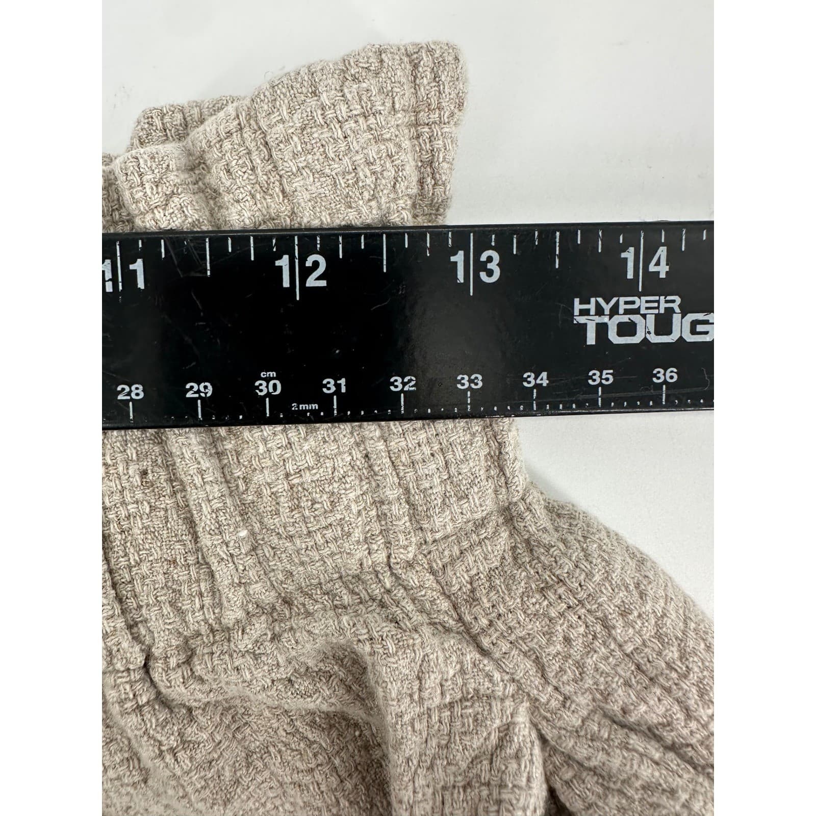 CP CILL Women's Beige Textured Wide Leg Cropped Pants Size M - Thumbnail 5