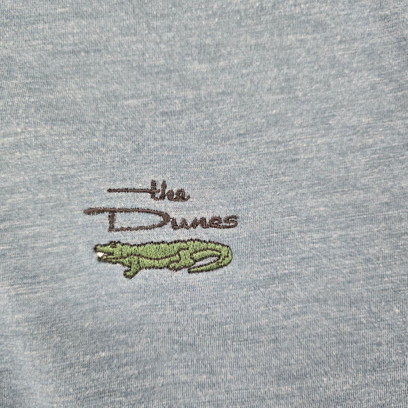 Cutter & Buck Polo Mens Large Shirt Blue Long Sleeve DryTec The Dunes Golf L - Thumbnail 3