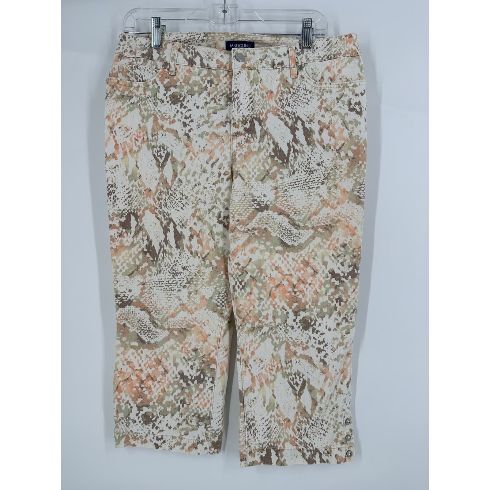 Bandolino Women's Petite Size 12P Snake Print Slim Fit Stretch Jeans Pants - Thumbnail 9