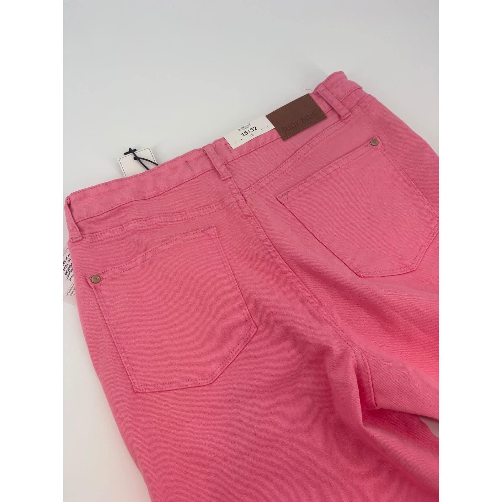 Judy Blue High Waist Pink Denim Jeans Women's Size 15/32 Garment Dyed - Thumbnail 2