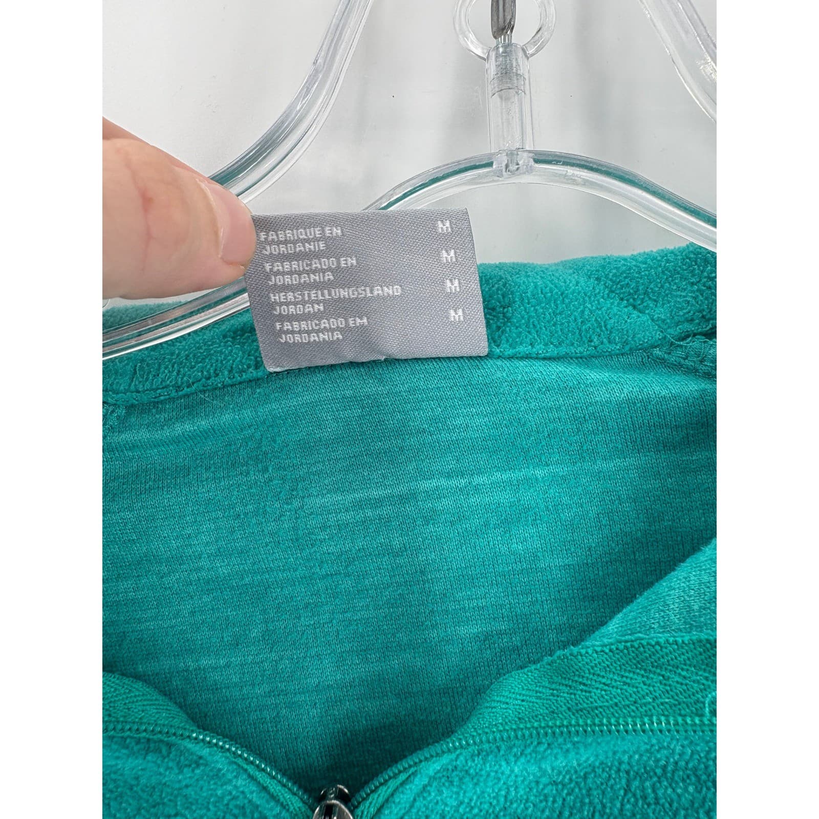 Columbia Teal Fleece 1/4 Zip Pullover Sweatshirt Women's Size M - Thumbnail 4