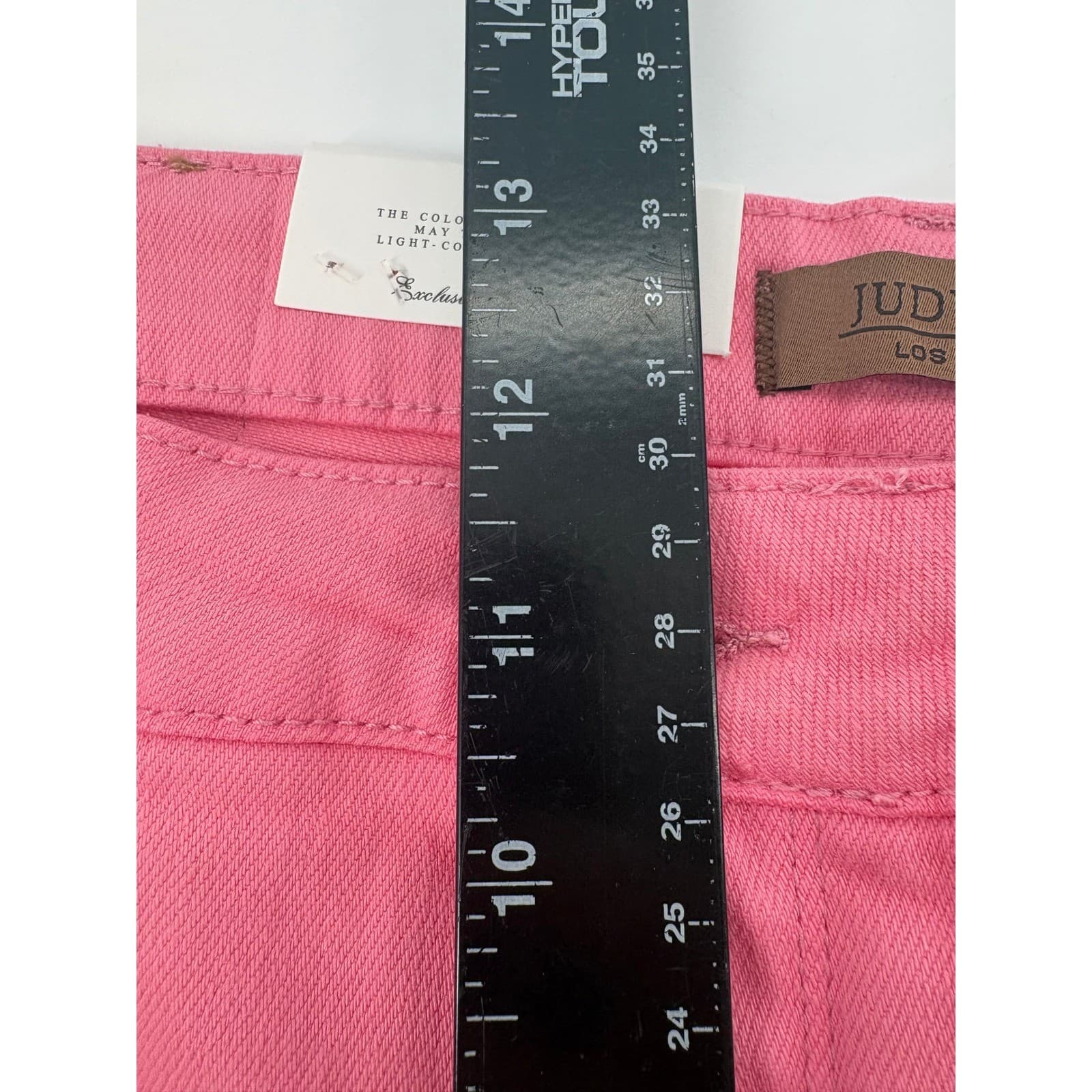 Judy Blue High Waist Pink Denim Jeans Women's Size 15/32 Garment Dyed - Thumbnail 9