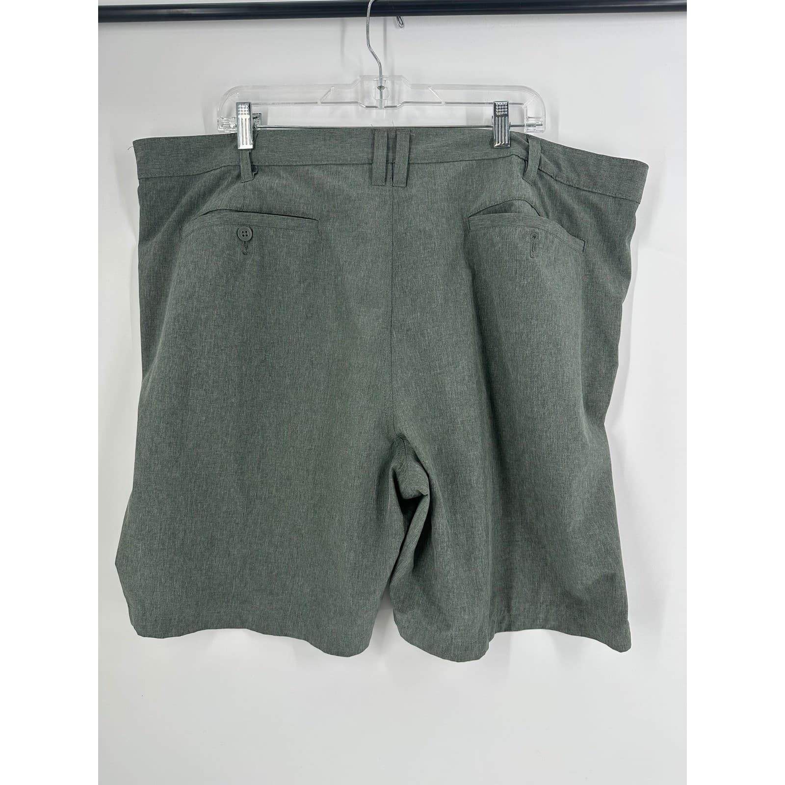 Croft & Barrow Mens Size 44 Green Polyester Spandex Stretch Golf Casual Shorts - Thumbnail 7
