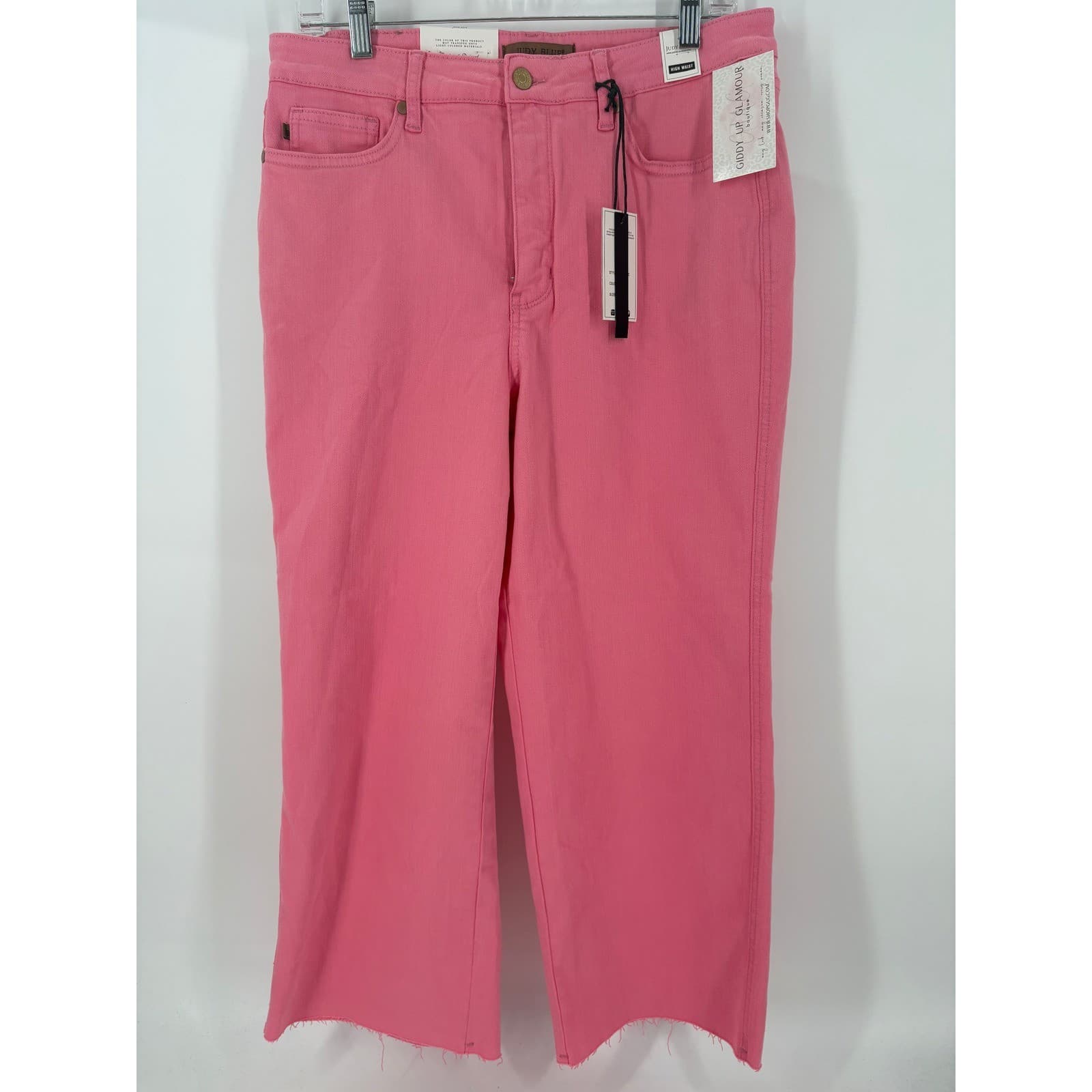 Judy Blue High Waist Pink Denim Jeans Women's Size 15/32 Garment Dyed - Thumbnail 12