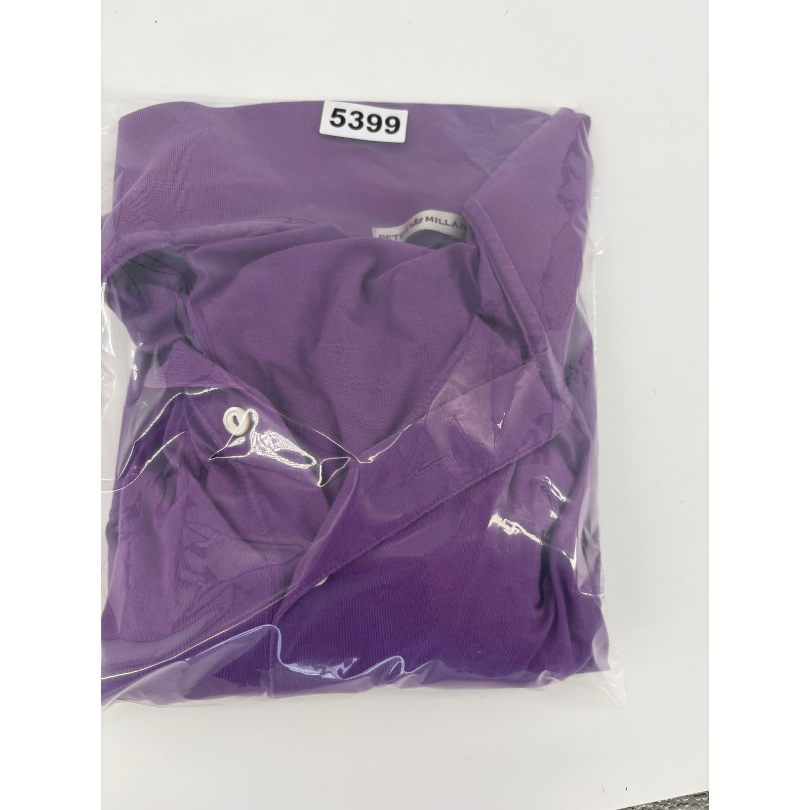 Peter Millar Mens Purple Golf Polo Shirt Embroidered Logo Short Sleeve Size s - Thumbnail 7