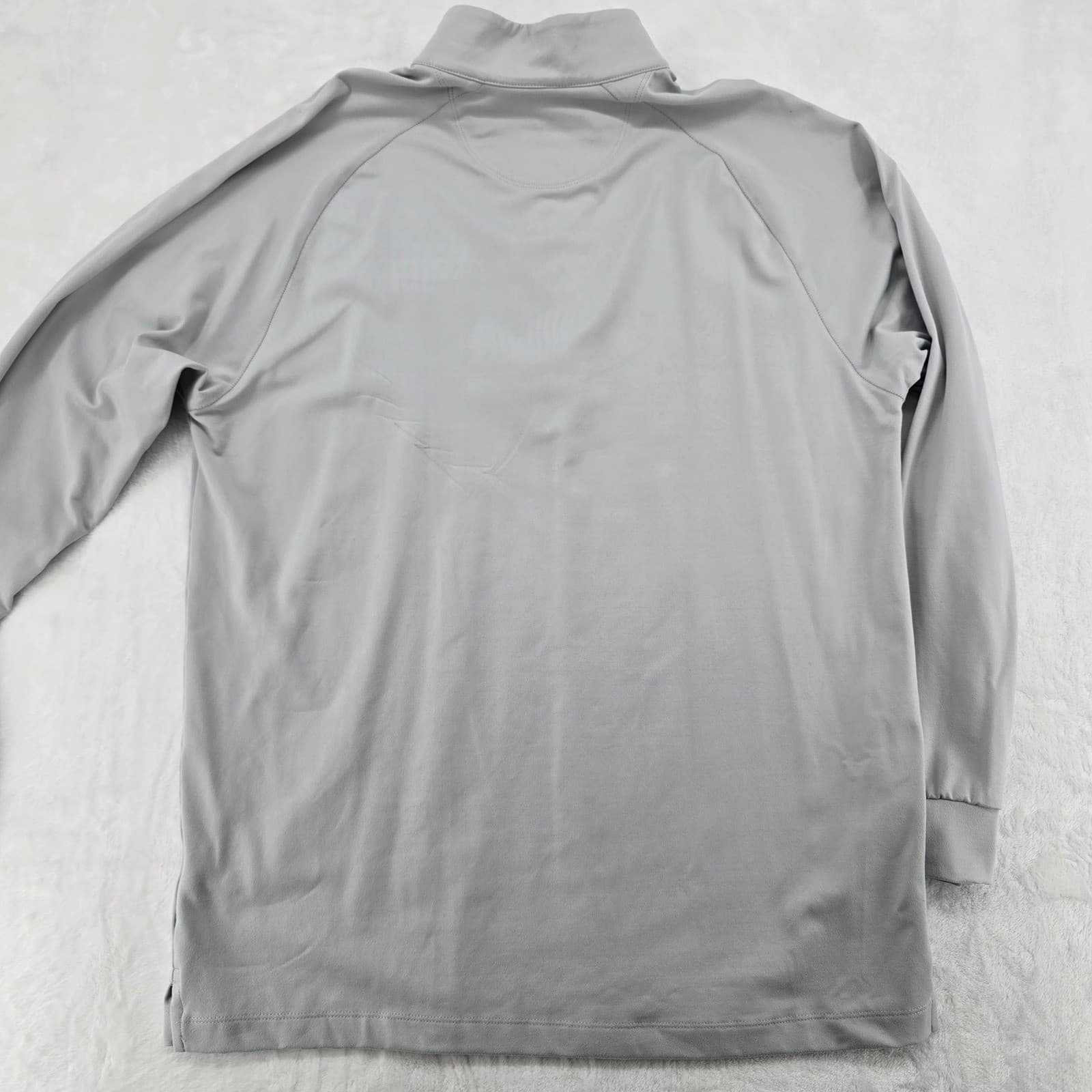 Greg Norman Pullover Mens Medium 1/4 Zip Gray Play Dry Kings North Golf Shirt - Thumbnail 8