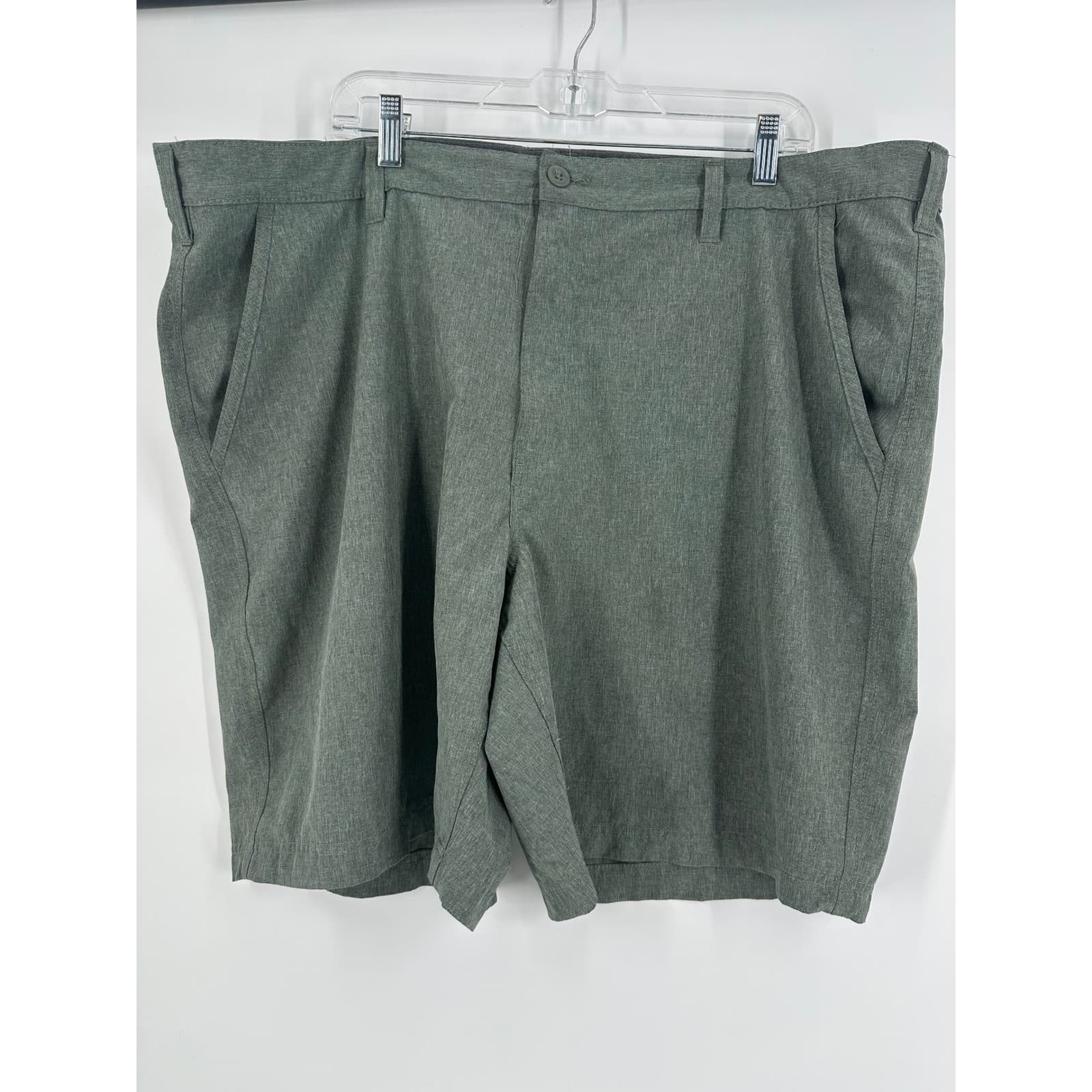 Croft & Barrow Mens Size 44 Green Polyester Spandex Stretch Golf Casual Shorts - Thumbnail 6
