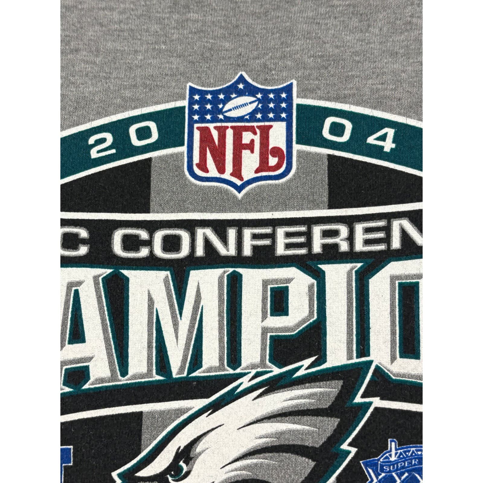 Jerzees Super Sweats Mens XL 2004 NFC Champions Philadelphia Eagles Sweatshirt - Thumbnail 6