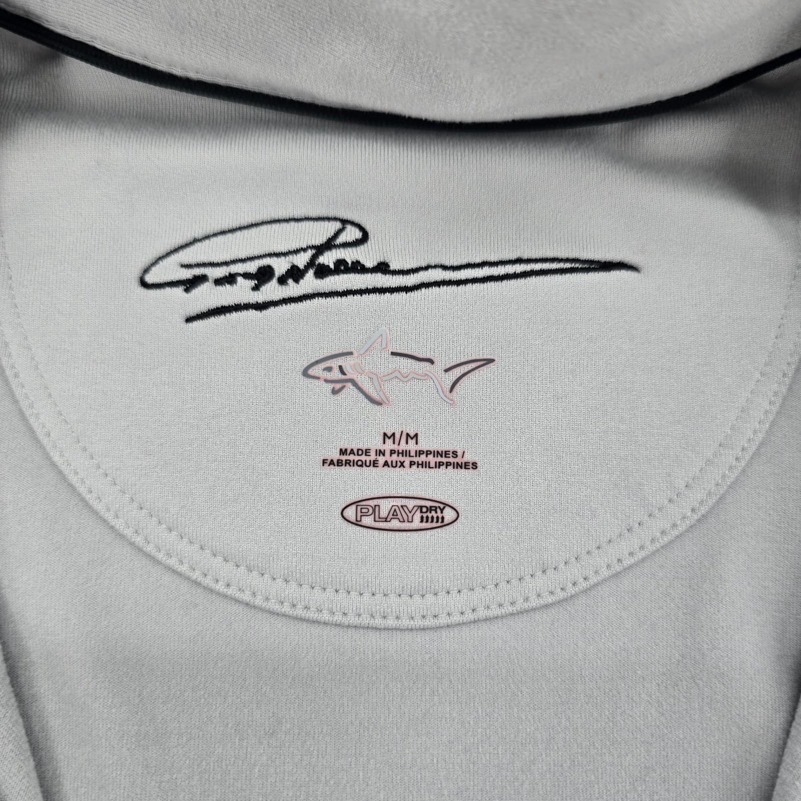 Greg Norman Pullover Mens Medium 1/4 Zip Gray Play Dry Kings North Golf Shirt - Thumbnail 2