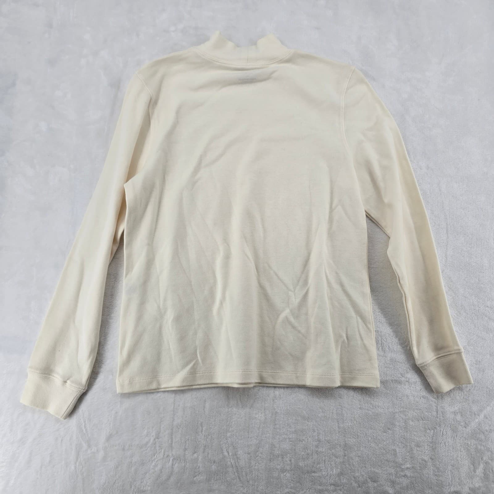 The Tog Shop Mock Neck Womens PM Top Cream Long Sleeve Petites PM Ivory 6589 - Thumbnail 6
