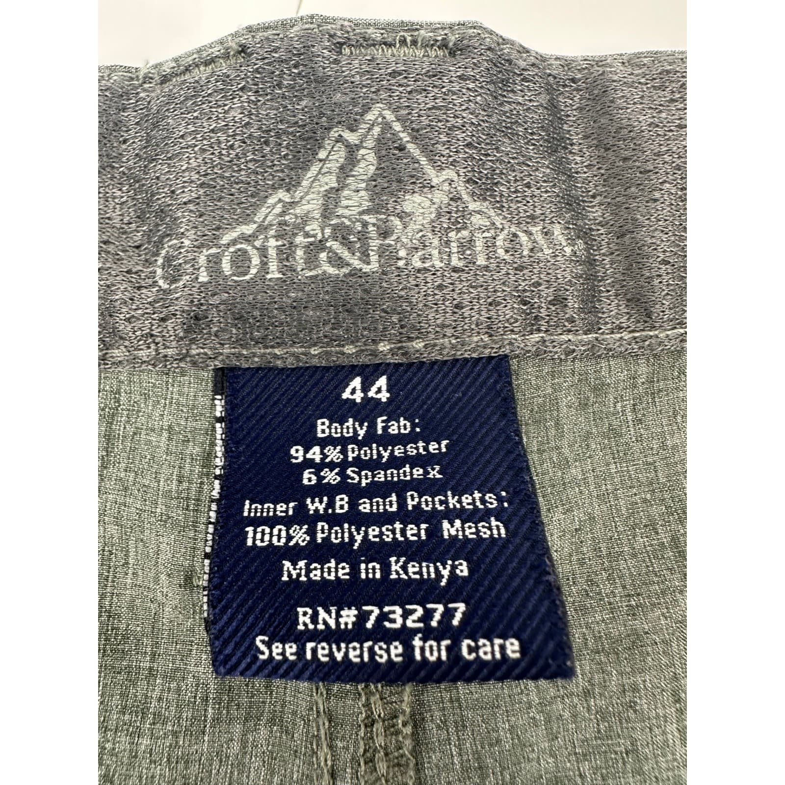 Croft & Barrow Mens Size 44 Green Polyester Spandex Stretch Golf Casual Shorts - Thumbnail 2