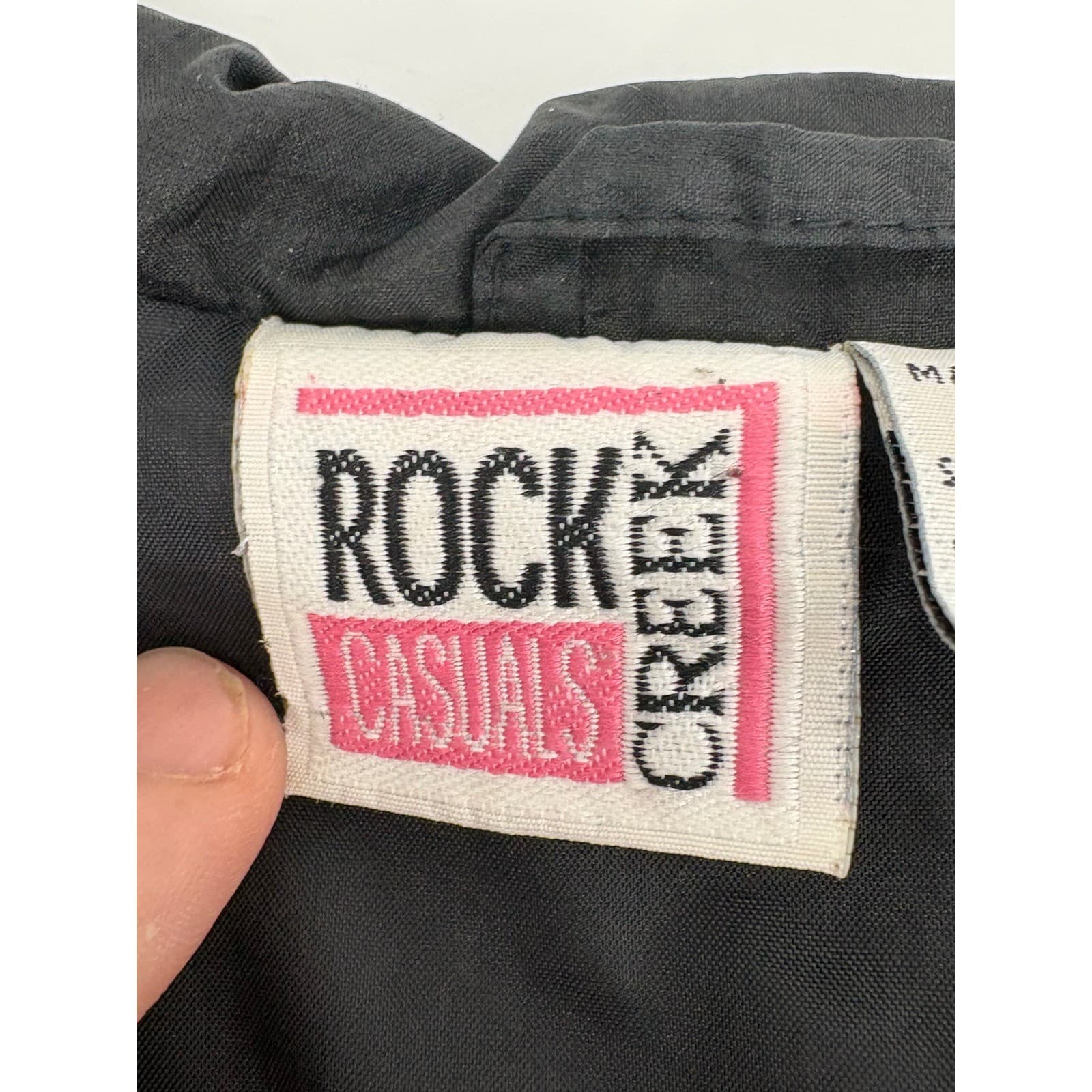 Rock Creek Casuals Vintage Windbreaker Jacket Womens Size L Nautical Print Black - Thumbnail 5