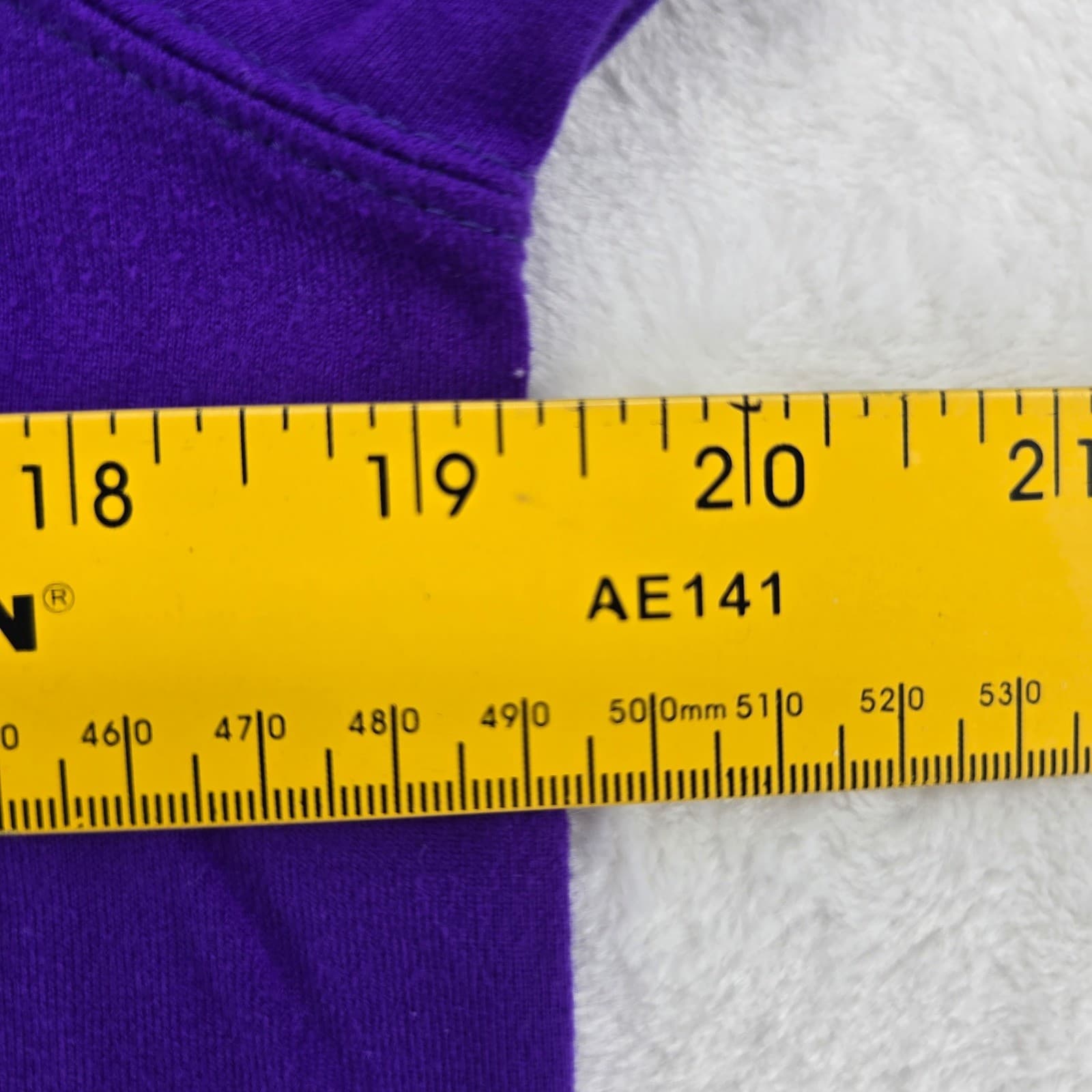 Karen Scott Mock Neck Womens Medium Top Purple Long Sleeve Lycra Spandex Stretch - Thumbnail 3