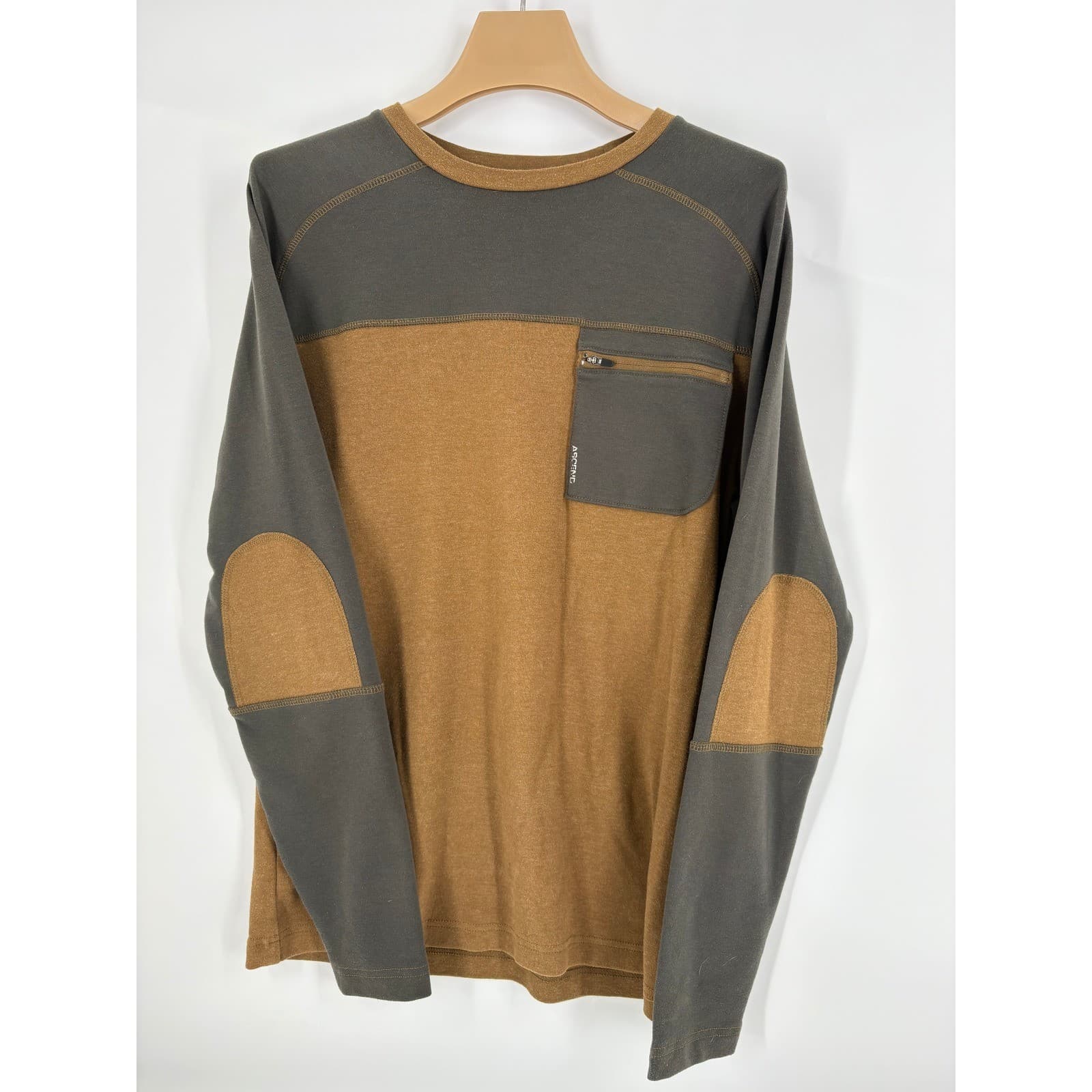 Ascend Women's Long Sleeve Shirt Size S/P Colorblock Pocket Elbow Patch - Thumbnail 5