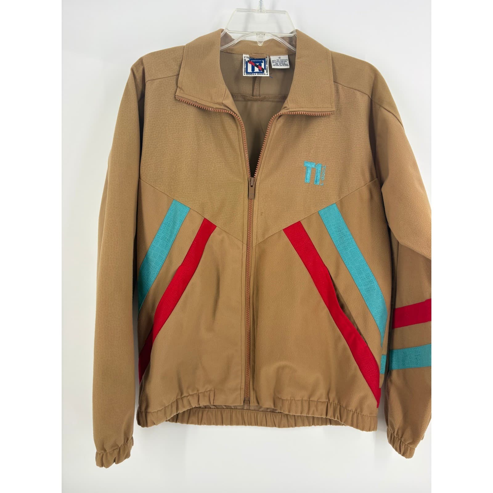 Todd 1 Women's Tracksuit Set Jacket Pants Brown Athletic Sportswear Size S - Thumbnail 7