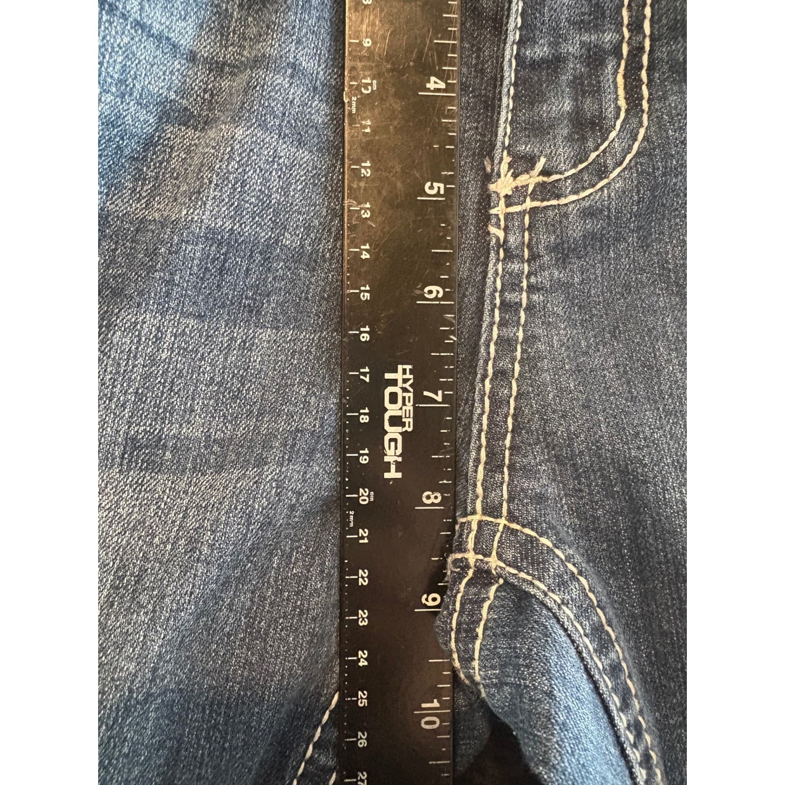 Love Indigo Premium Denim Jeans Womens Size 4 Blue Embellished Pockets - Thumbnail 5