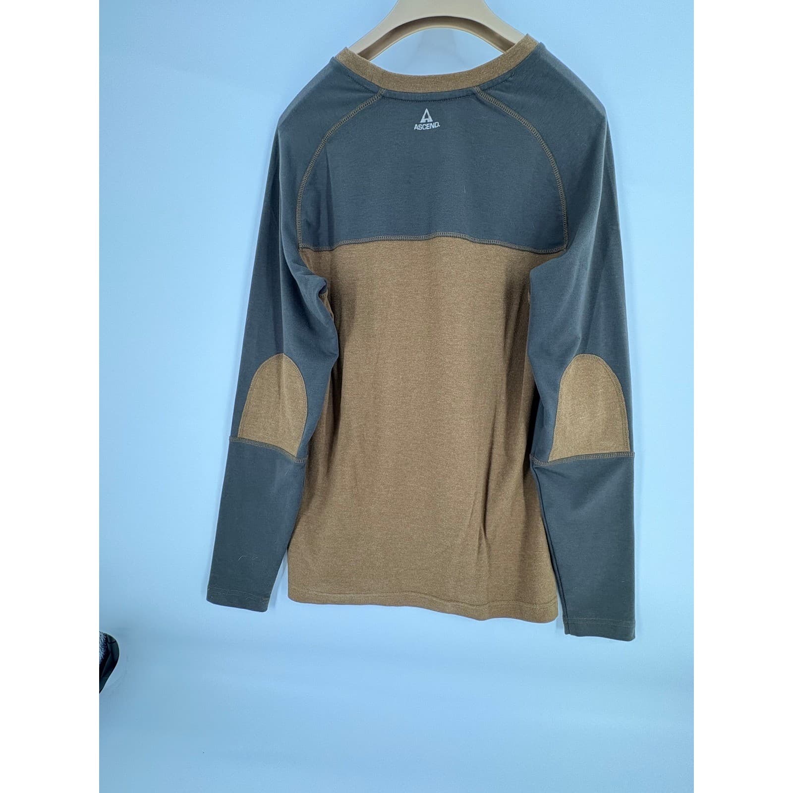Ascend Women's Long Sleeve Shirt Size S/P Colorblock Pocket Elbow Patch - Thumbnail 6