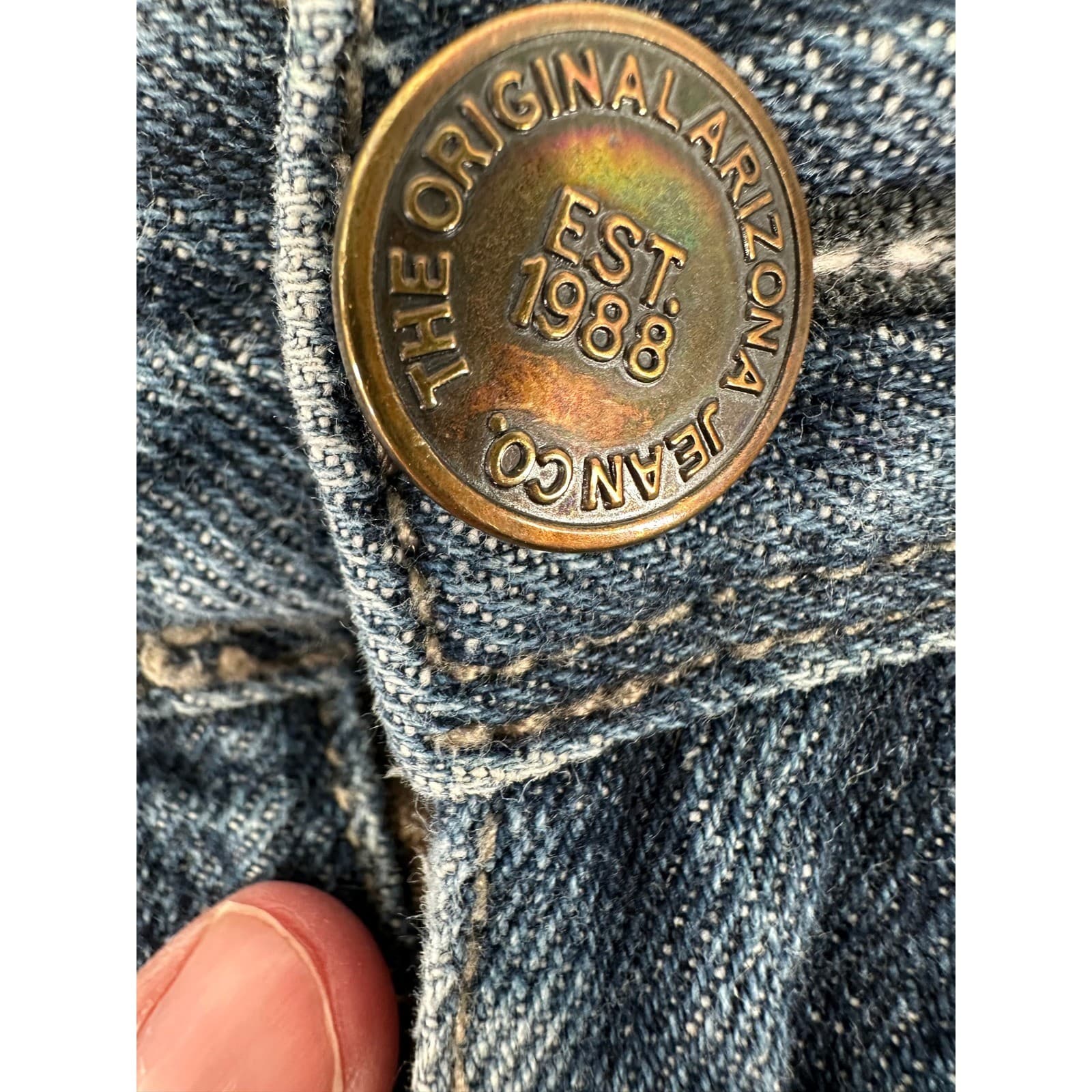 ARIZONA JEANS CO Skinny Jeans Women's 30x30 Blue Cotton Blend Medium Wash - Thumbnail 3